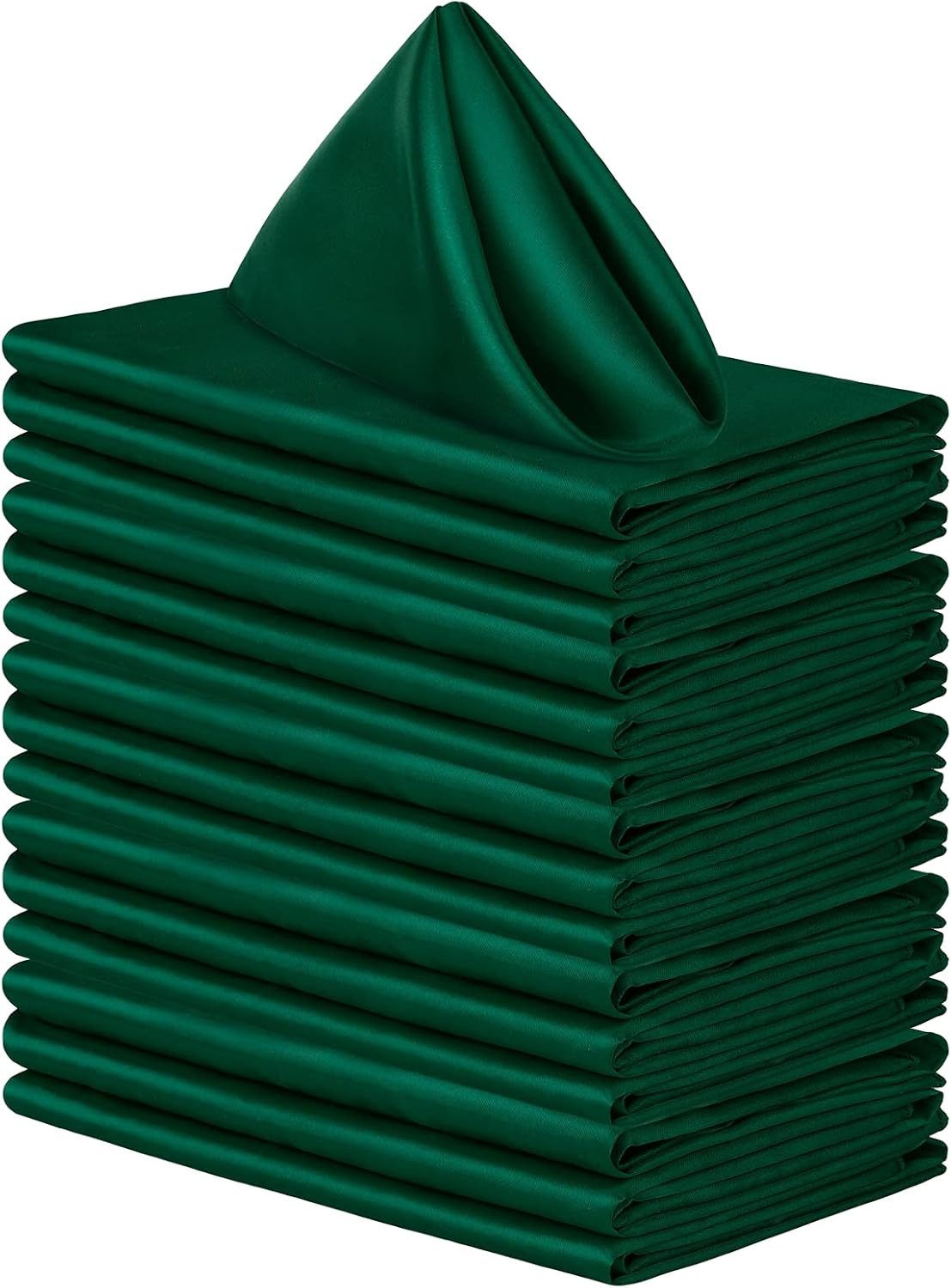 Cachito Stoffserviette Satin-Servietten, quadratische weiche Tischservietten, 48 cm x 48 cm, (5 St), Tischdekoration für Hochzeiten, Bankette, Partys, Weihnachten, Neujahr