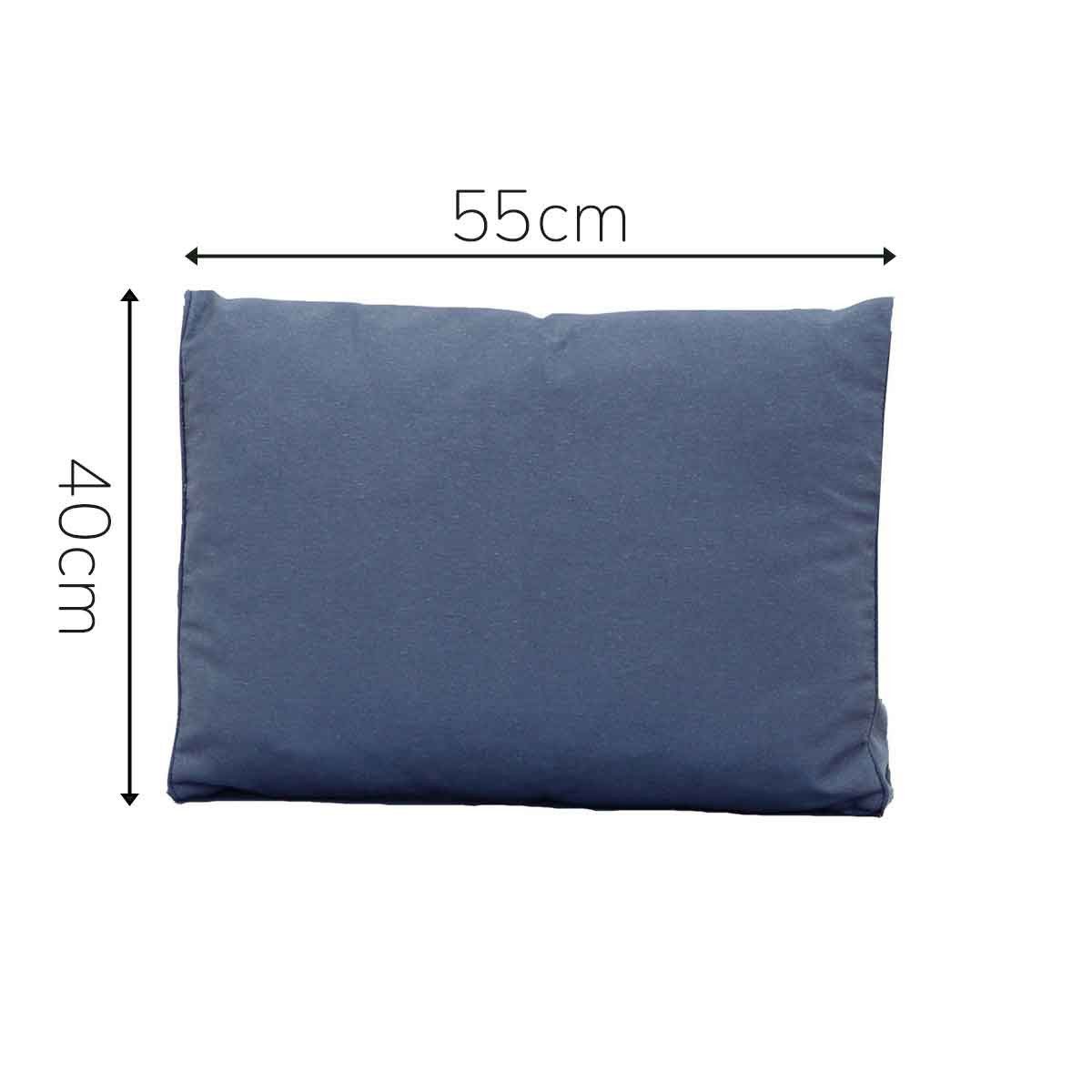 Madison Polsterauflage Premium 50x40 cm Outdoor Rückenkissen blau