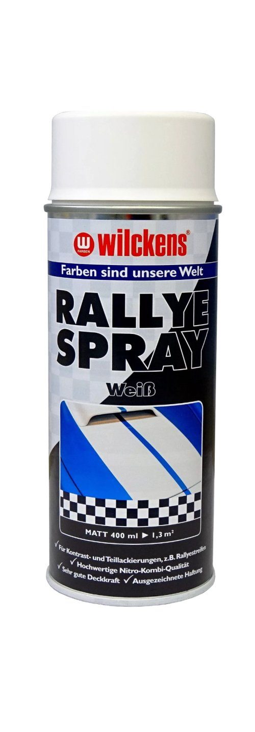 Wilckens Farben Sprühlack Rallye wetterbeständig Weiß 400 ml Matt