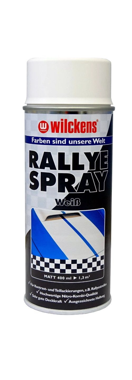 Wilckens Farben Sprühlack 400 ml Rallye Weiß Matt, wetterbeständig