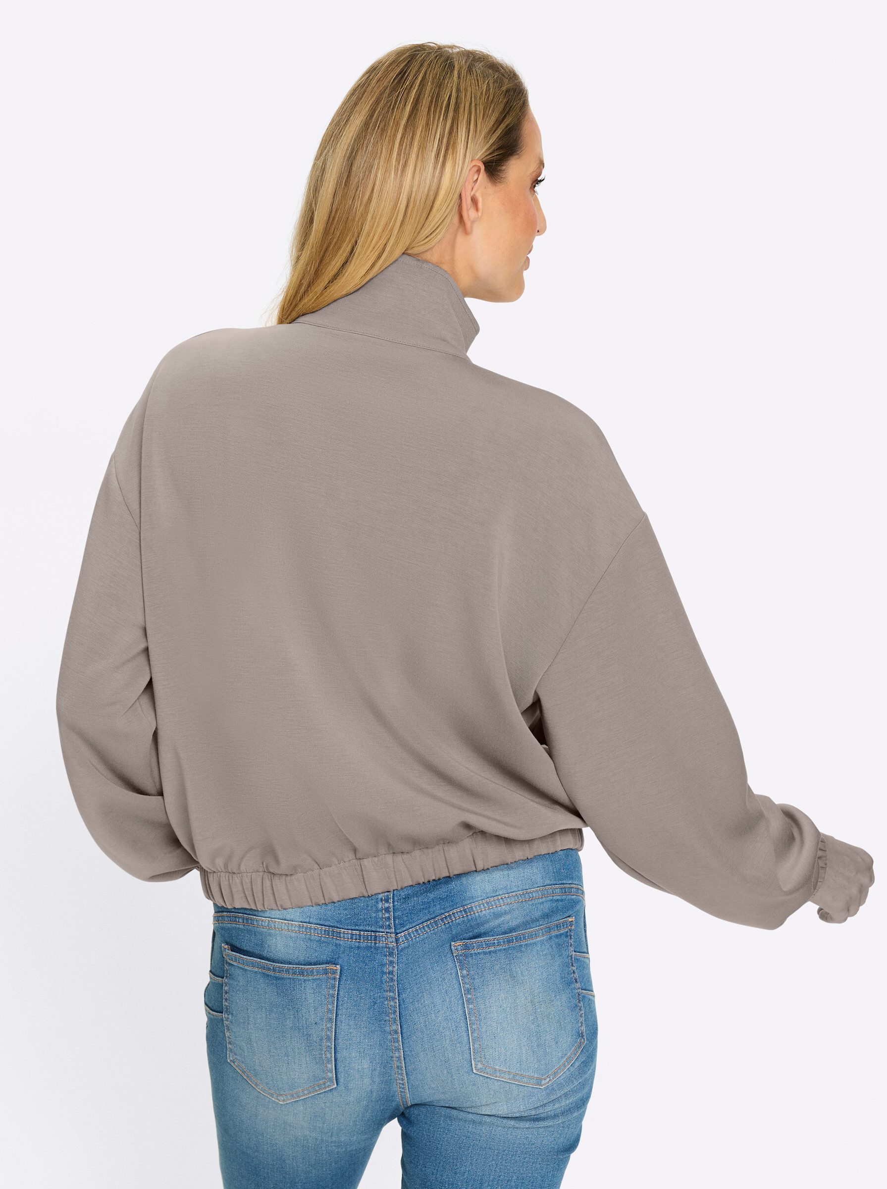 heine Shirtjacke Jersey-Jacke Langarm Jersey
