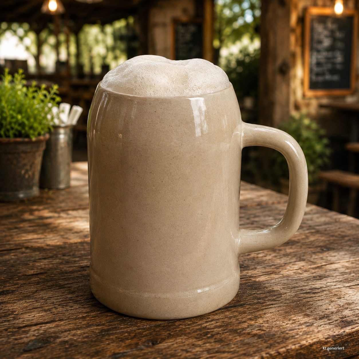 rastal Bierglas Grenzauer-Bierkrug Humpen 1 Stk. 0,5 Liter mit Eichstrich Steinkrug