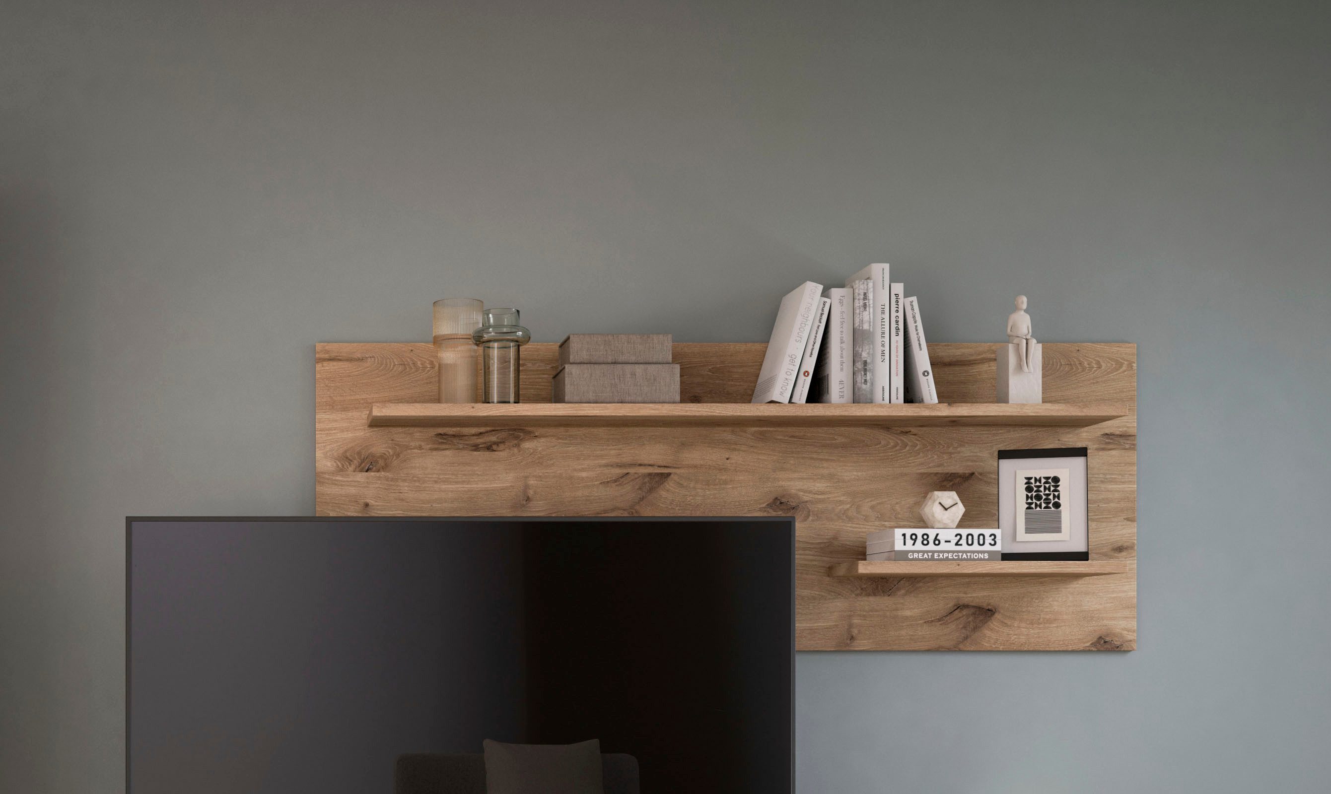 INOSIGN Wandboard Silvestris, Breite 160 cm, 2 Ablageböden, inkl. Montagema günstig online kaufen