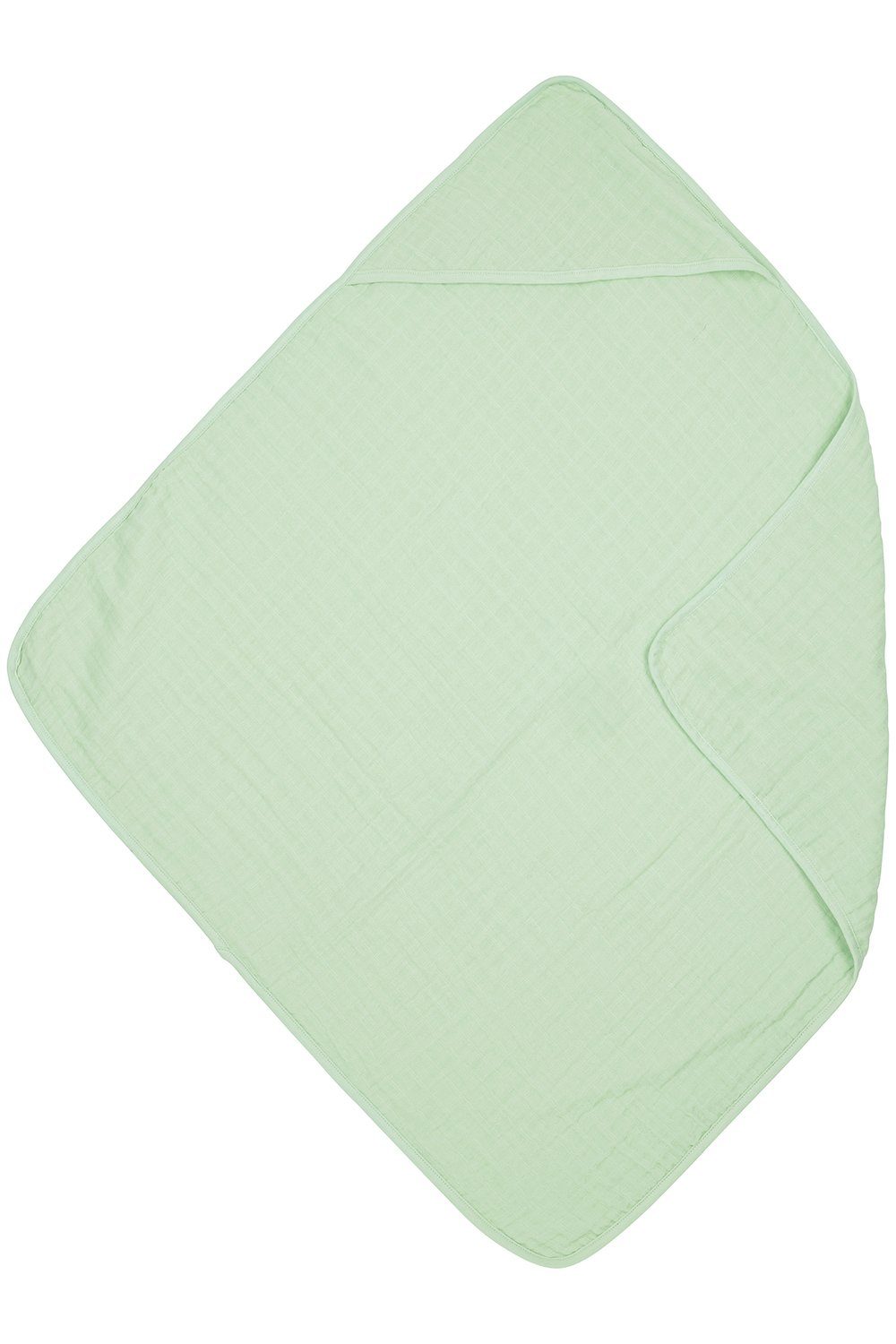 Meyco Baby Kapuzenhandtuch Uni Soft Green, Jersey (1-St), 80x80cm