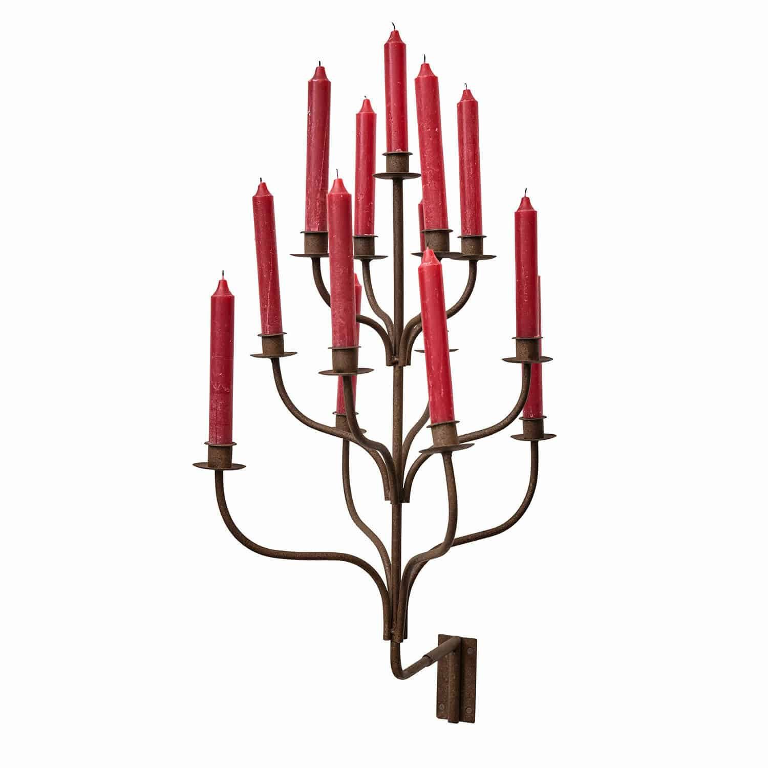 Mirabeau Kerzenständer Wandkerzenhalter Ferelina antikbraun