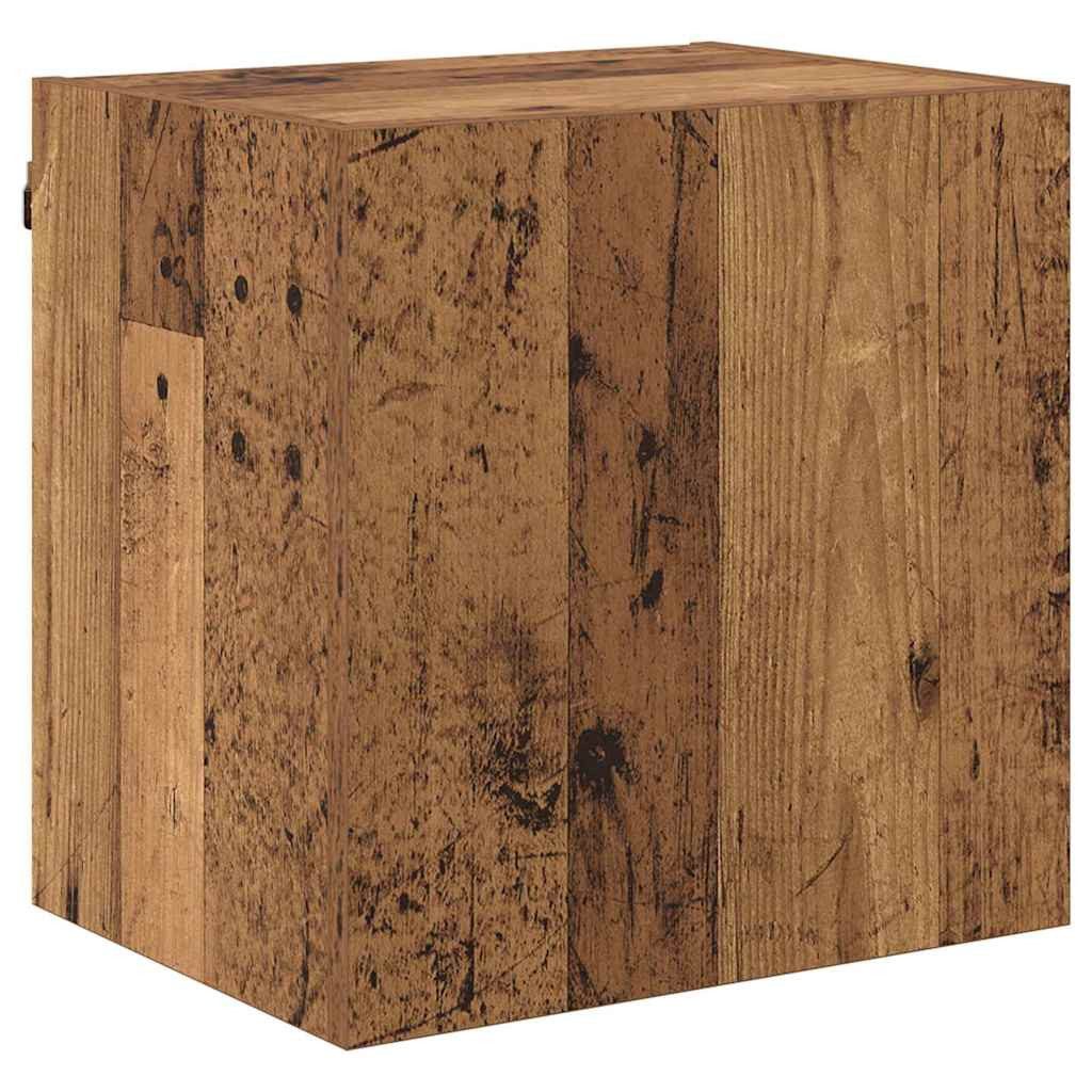 vidaXL TV-Wand TV-Wandschrank Wandmontiert Altholz 40,5x30x40cm Holzwerkstoff, (1-St)