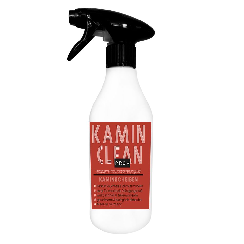 ivb Bröcker IVB Kamin Clean Pro+ 500 ml – Starker Kaminreiniger - Rußentferner Rußentferner (Packung, [- 1 x IVB Kamin Clean Pro+ 500 ml Sprühflasche Leistungsstarker Kaminreiniger - Entfernung von eingebranntem Ruß)