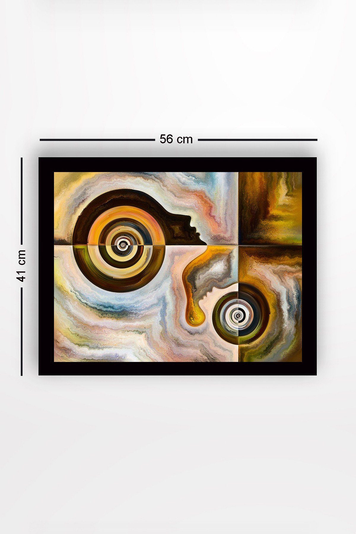 MRV1193, Bunt, Wallity Leinwandbild Gemälde: 41 100% MDF cm, 56 x