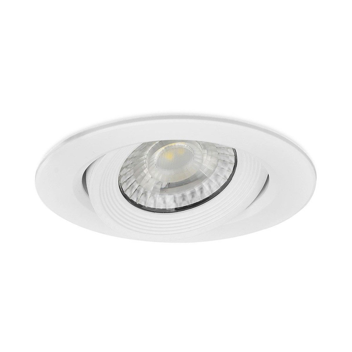 Braytron LED Einbaustrahler LED Einbauspot schwenkbar, 5W, 400 lm Spot 68mm, LED fest integriert, Warmweiß, Kaltweiß, Tageslichtweiß, Schwenkbar, Spot Beleuchtung, Einfache Montage