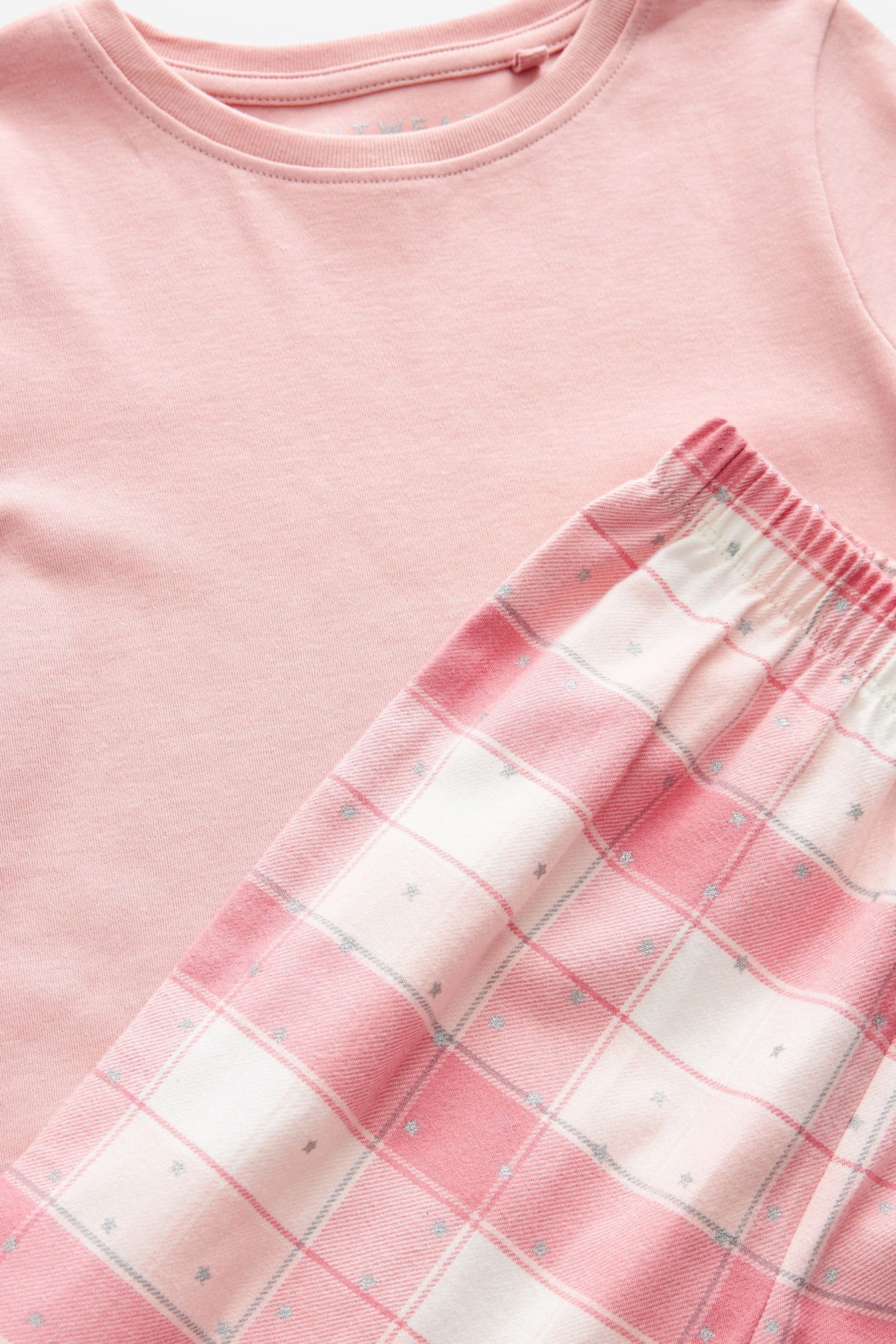 Pink Pyjama tlg) (2 mit Next Webkaros Pyjama