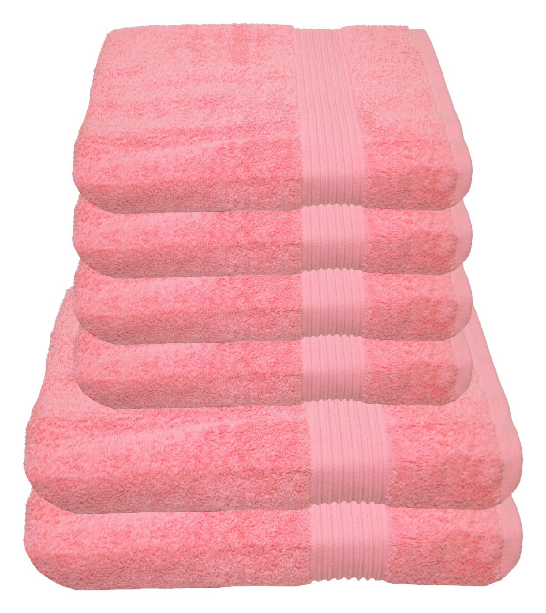 Julie Julsen Handtücher 6-Handtücher-Rosa, Baumwolle (6-St) günstig online kaufen