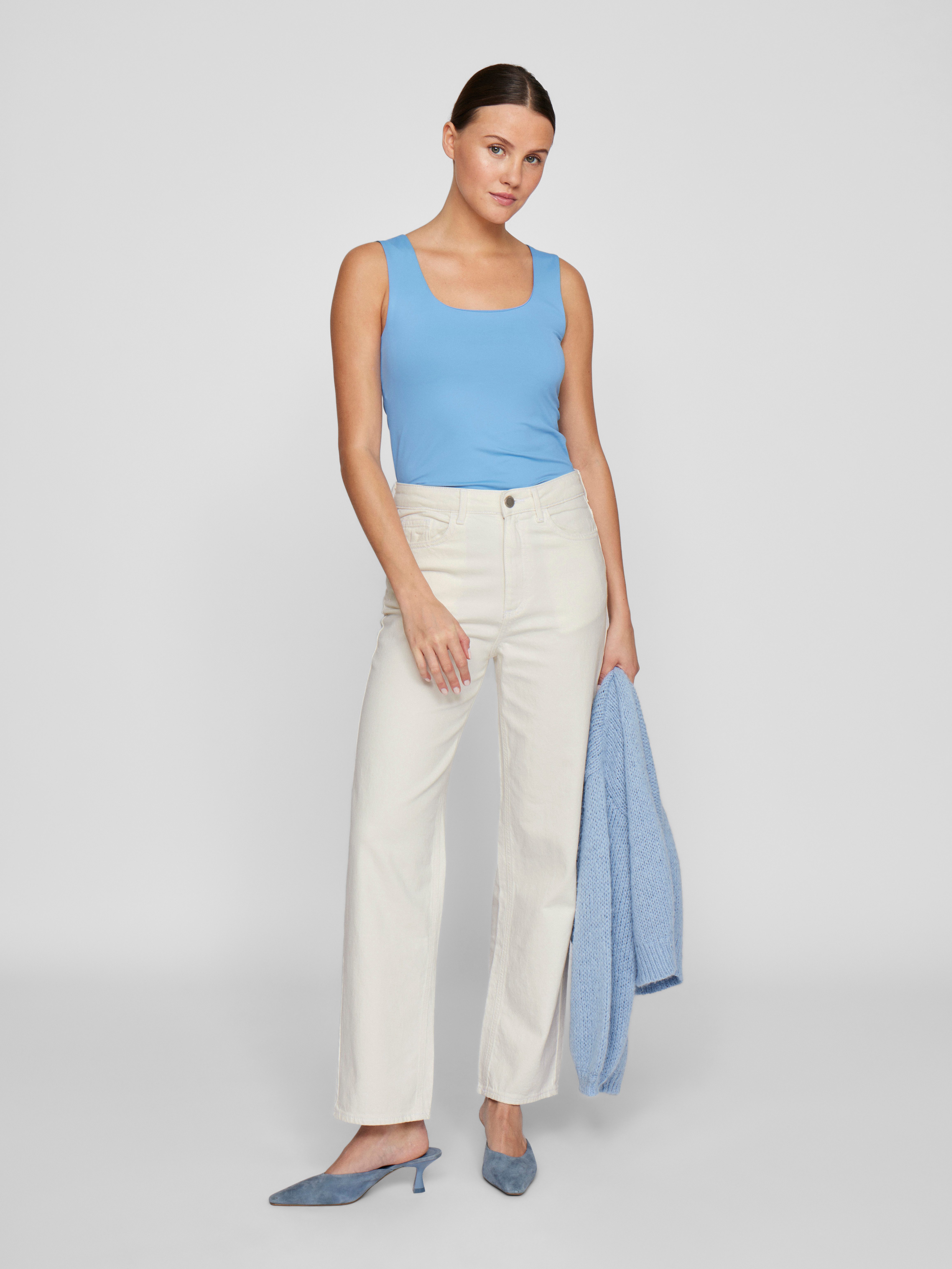 Vila High-waist-Jeans VIKELLY JAF HW STRAIGHT JEANS-NOOS Baumwollmischung