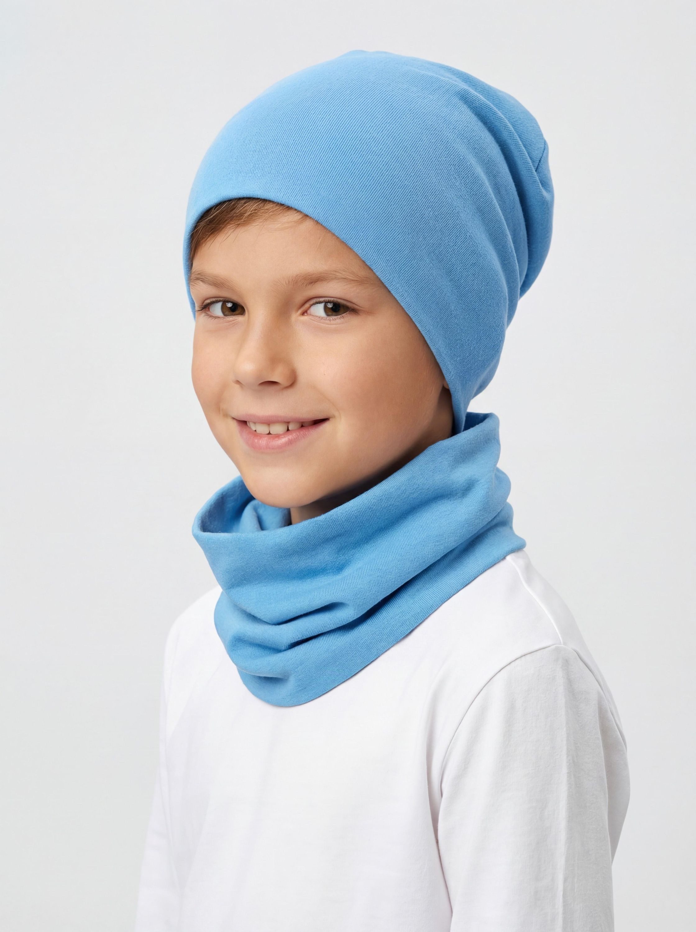 TupTam Beanie TupTam Kinder Beanie Mütze Schlauchschal Set Übergangszeit