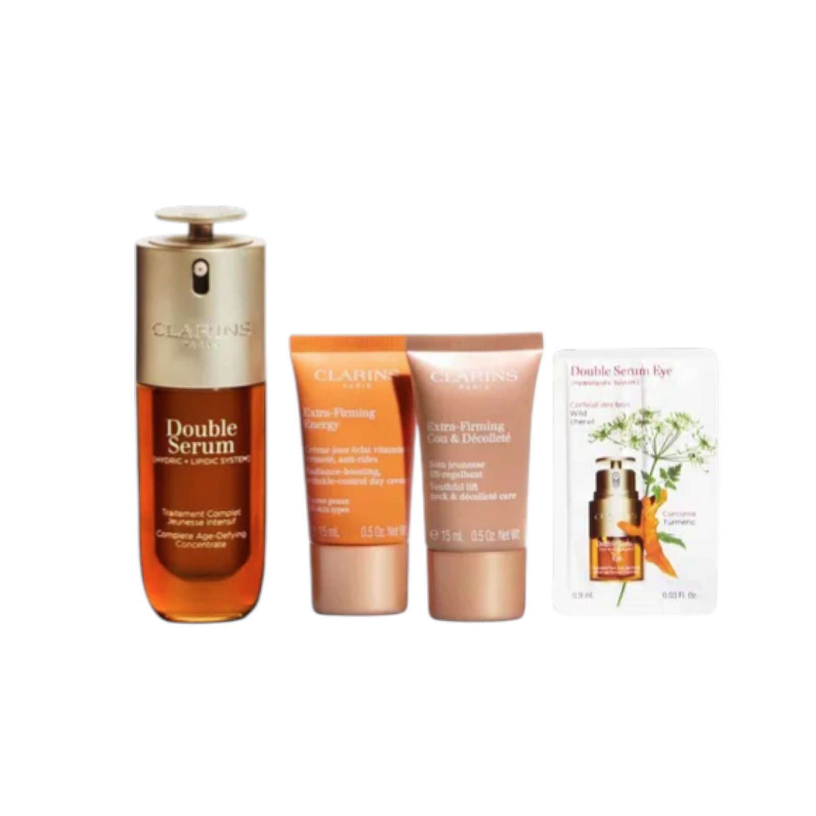 Clarins Gesichtspflege-Set CLARINS Double Serum & Extra-Firming Set, 4-tlg.