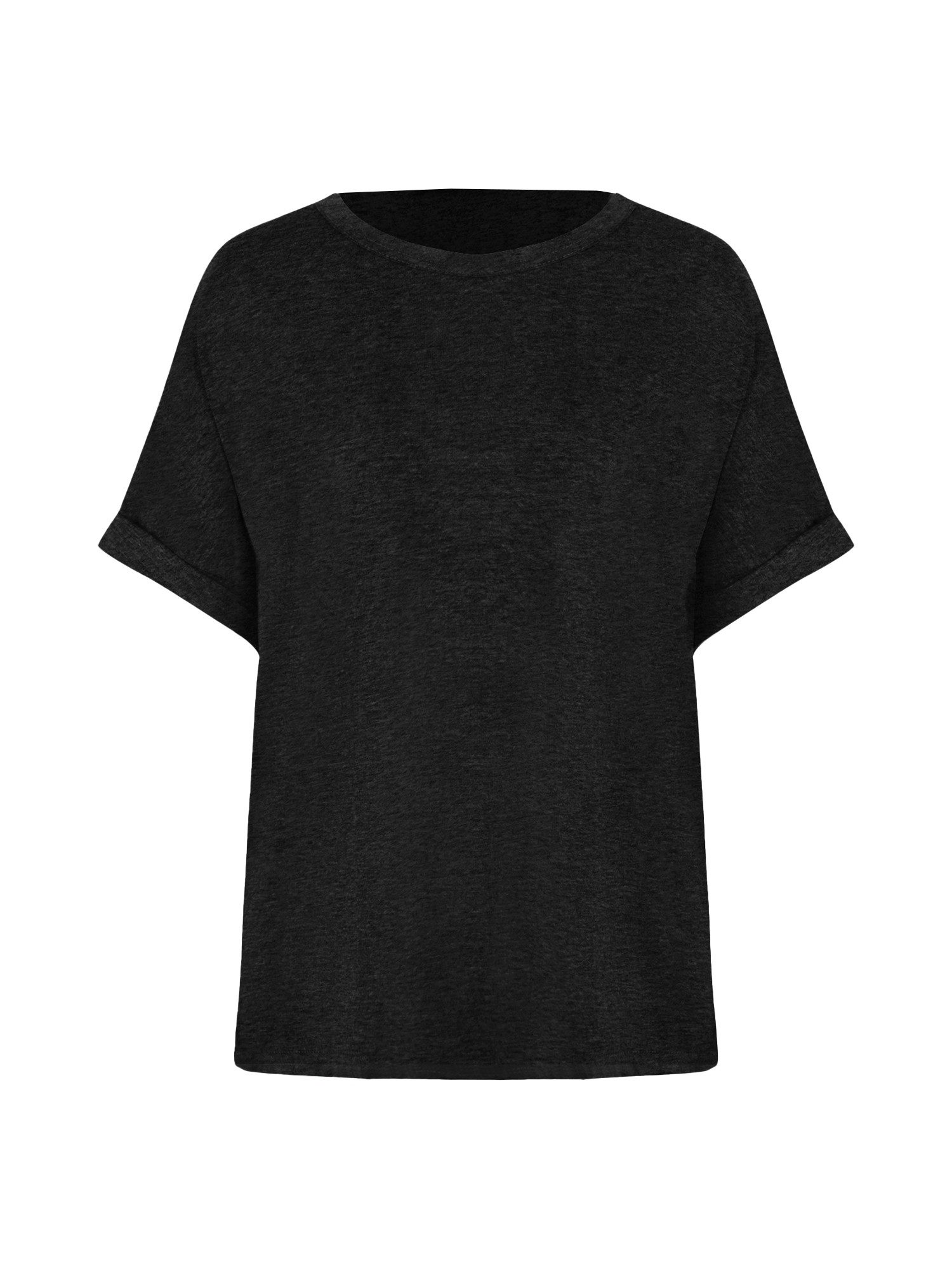 Imily Bela T-Shirt Damen Lässige Kurzarm Tops (Packung, 1-tlg., 1per-Pack) Einfarbig