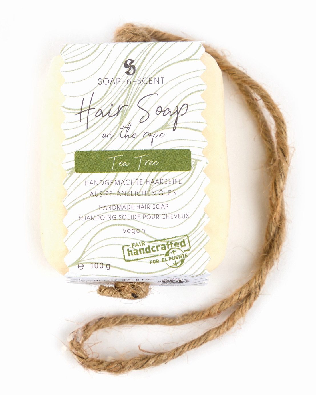 El Puente Handseife Haarseife "Hair Soap on the rope", Handmade