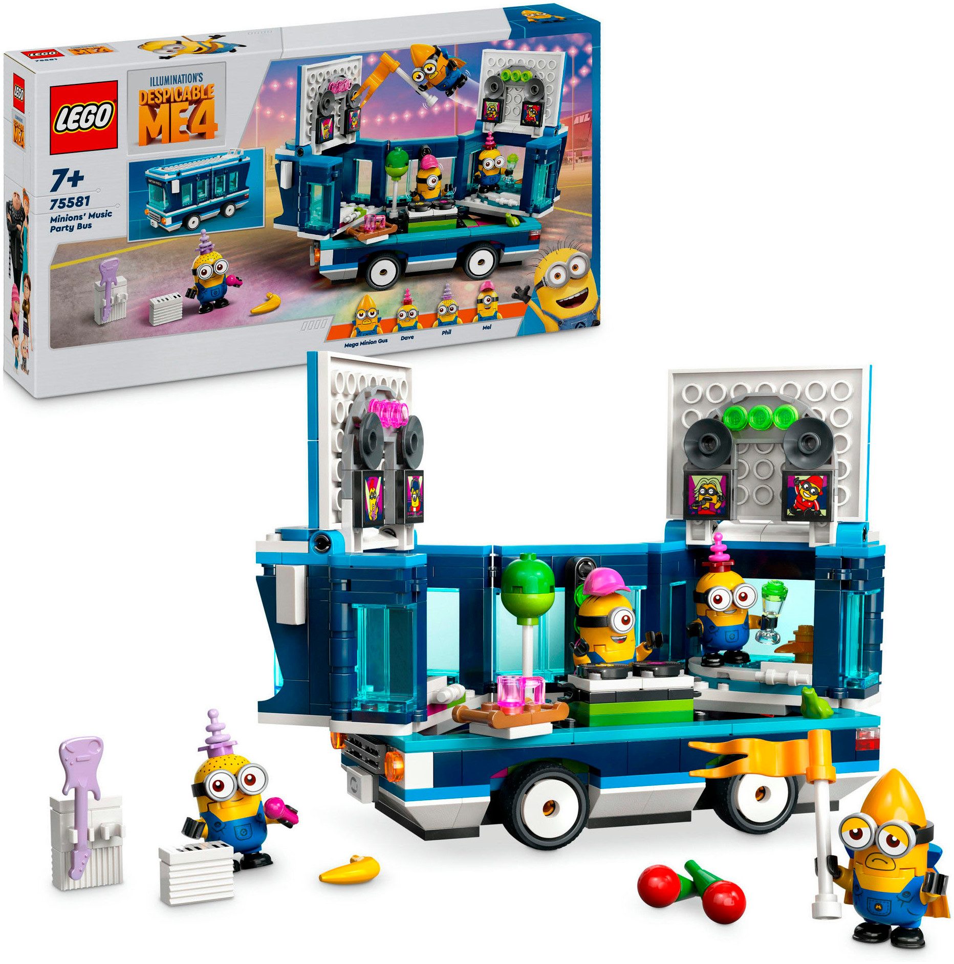 LEGO® Minions und der Party Bus (75581), LEGO Despicable Me Konstruktionssp günstig online kaufen