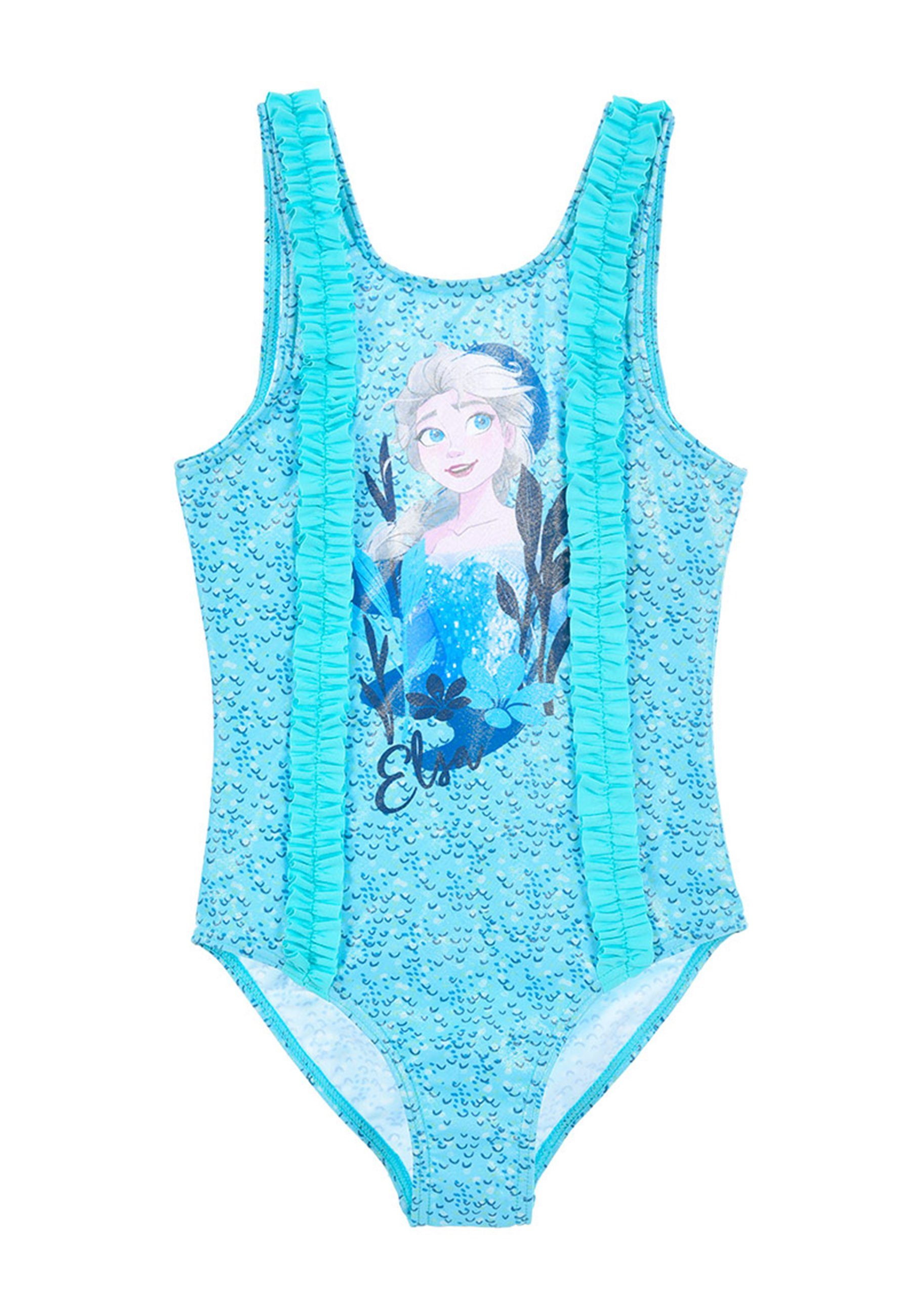 Elsa Frozen Bademode Mädchen Badeanzug Badeanzug Einteiler Disney