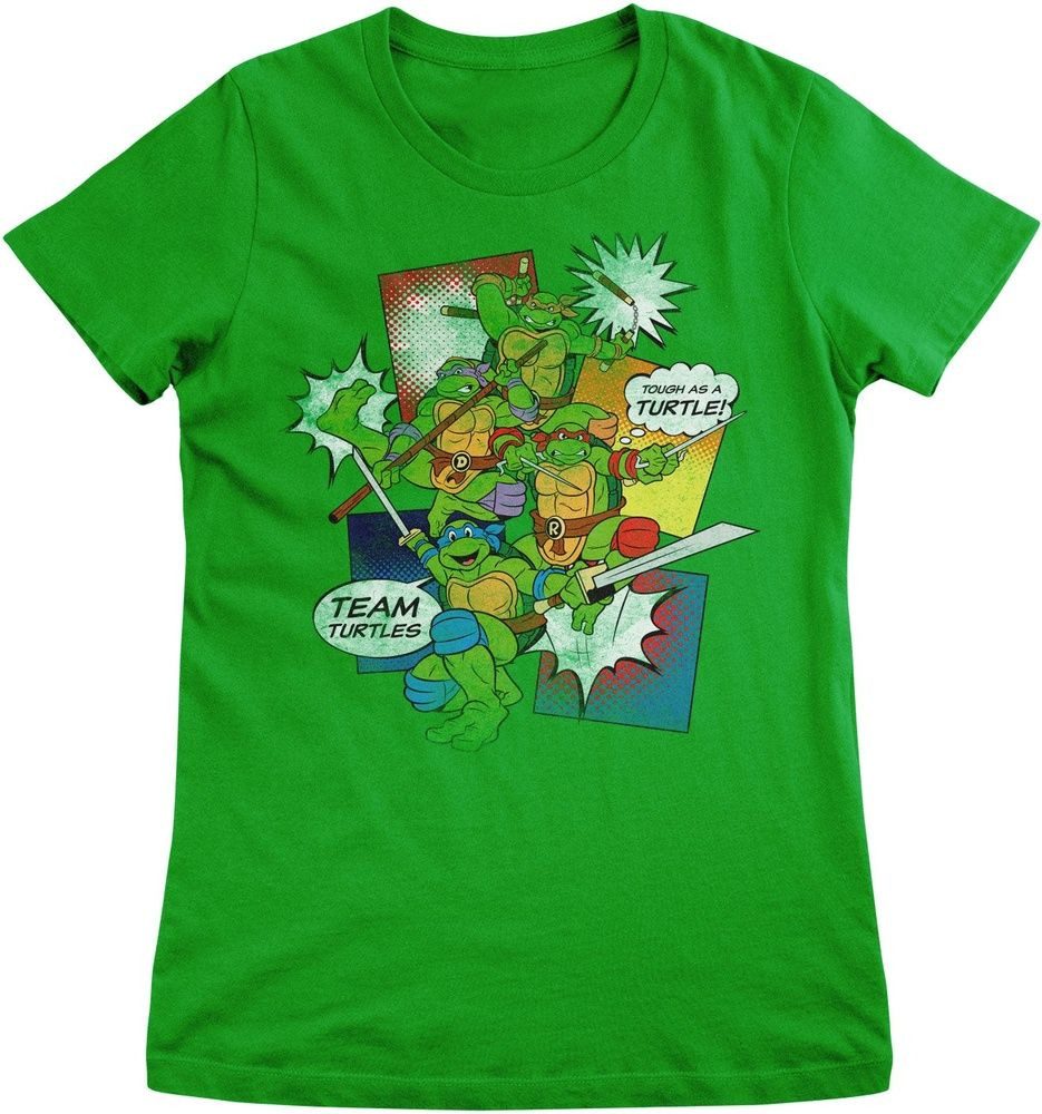 Teenage Mutant Ninja Turtles T-Shirt TMNT Comics Girly Tee