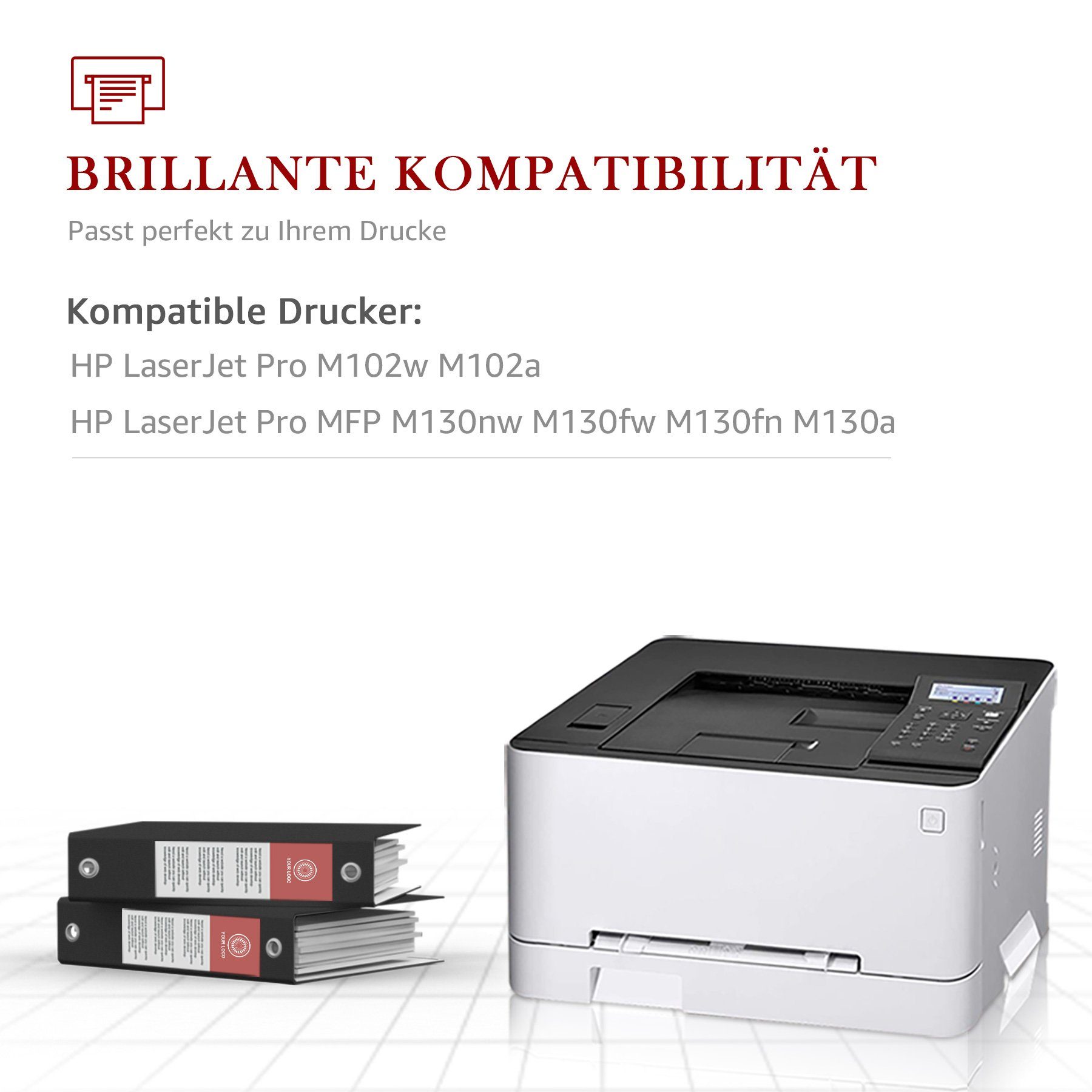 CF217A Toner M130NW Kingdom M130FW Pro (LaserJet M130fn 17A für HP M130a) M132SFNW, M102W Tonerpatrone