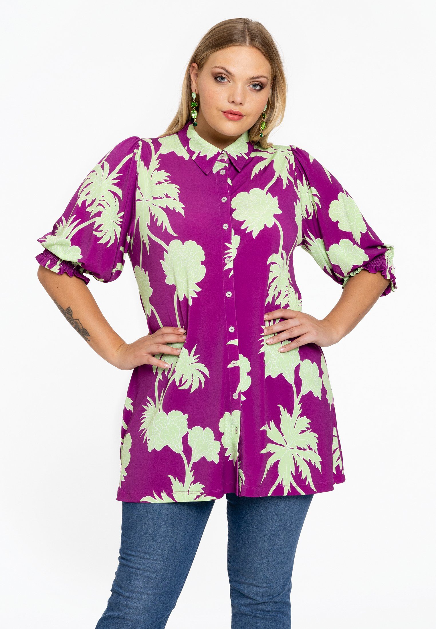 Blusentop Damen Bluse Große Größen