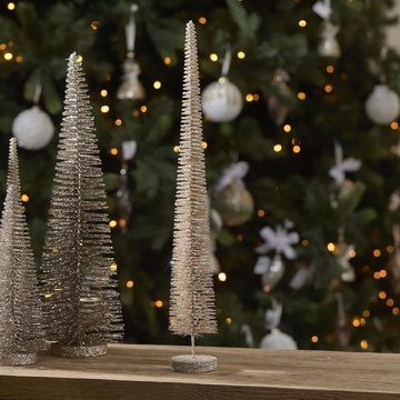 Rivièra Maison Weihnachtsbaumkugel Dekorationsobjekt Bürstenbaum Sparkling Glitter Tree (48cm)