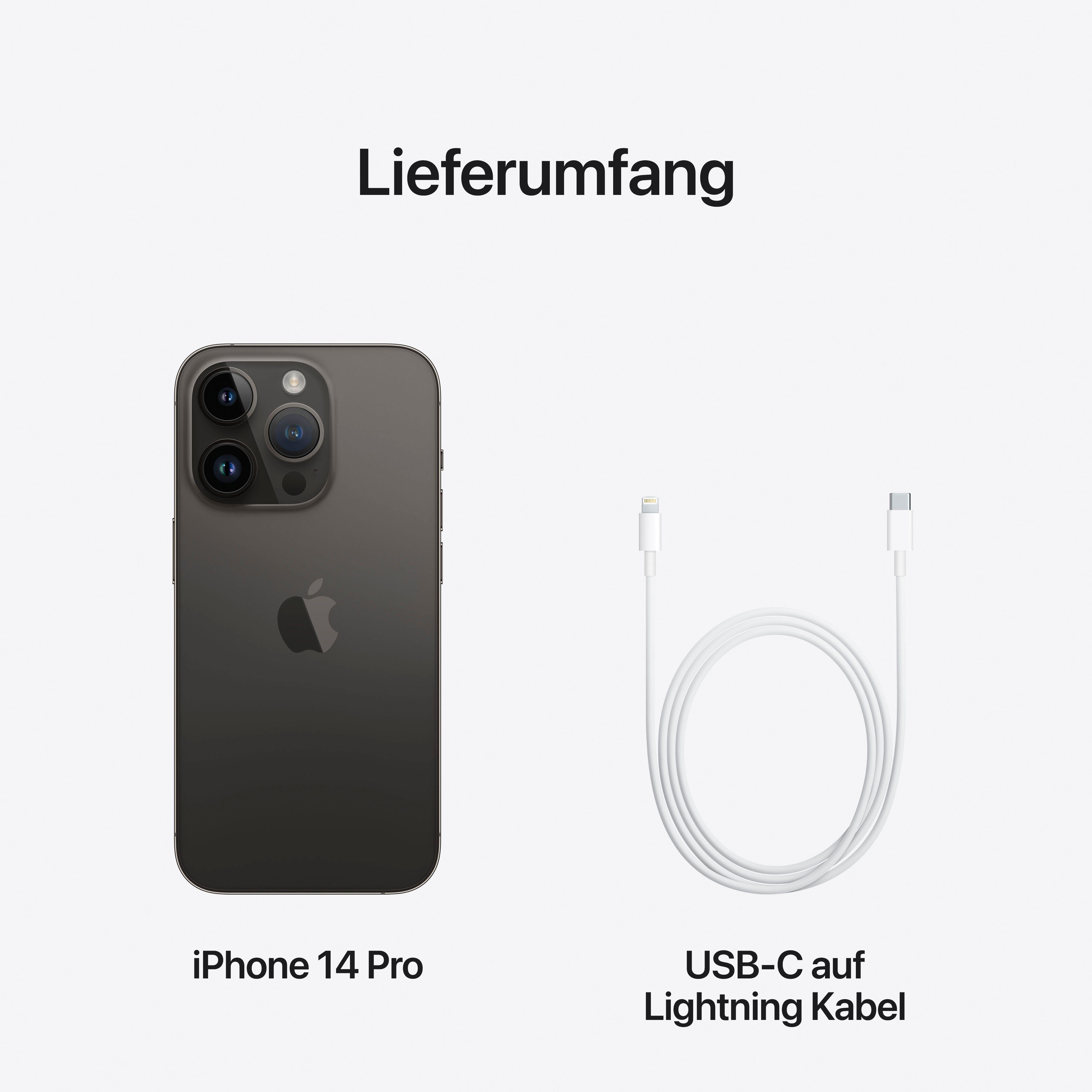 Kamera) 14 black Zoll, space 1TB Smartphone cm/6,1 GB iPhone Speicherplatz, Pro Apple (15,5 MP 48 1024