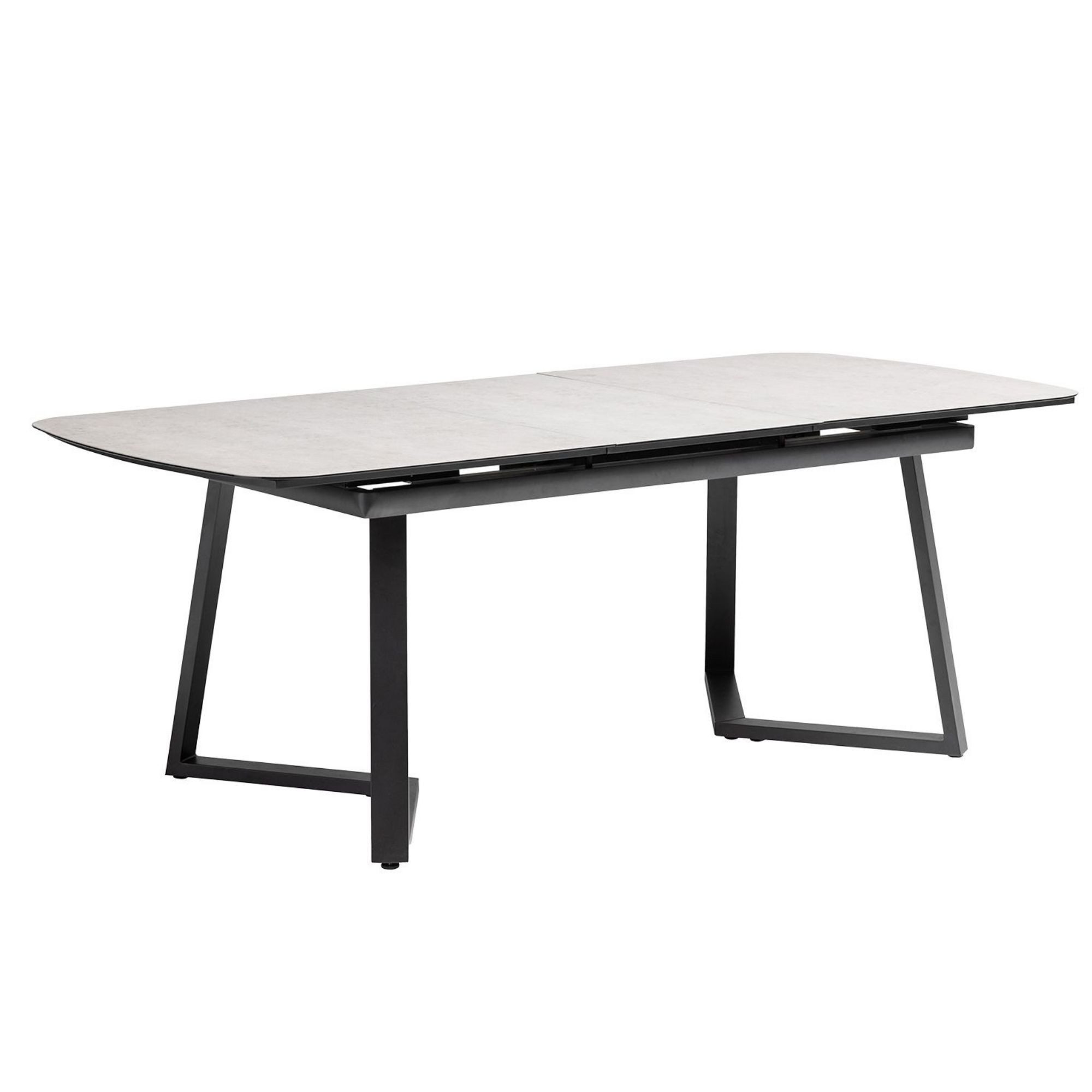 KETTLER Gartentisch Kettler Gartentisch Ausziehtisch 160/210x95cm Aluminium Keramik-Glas