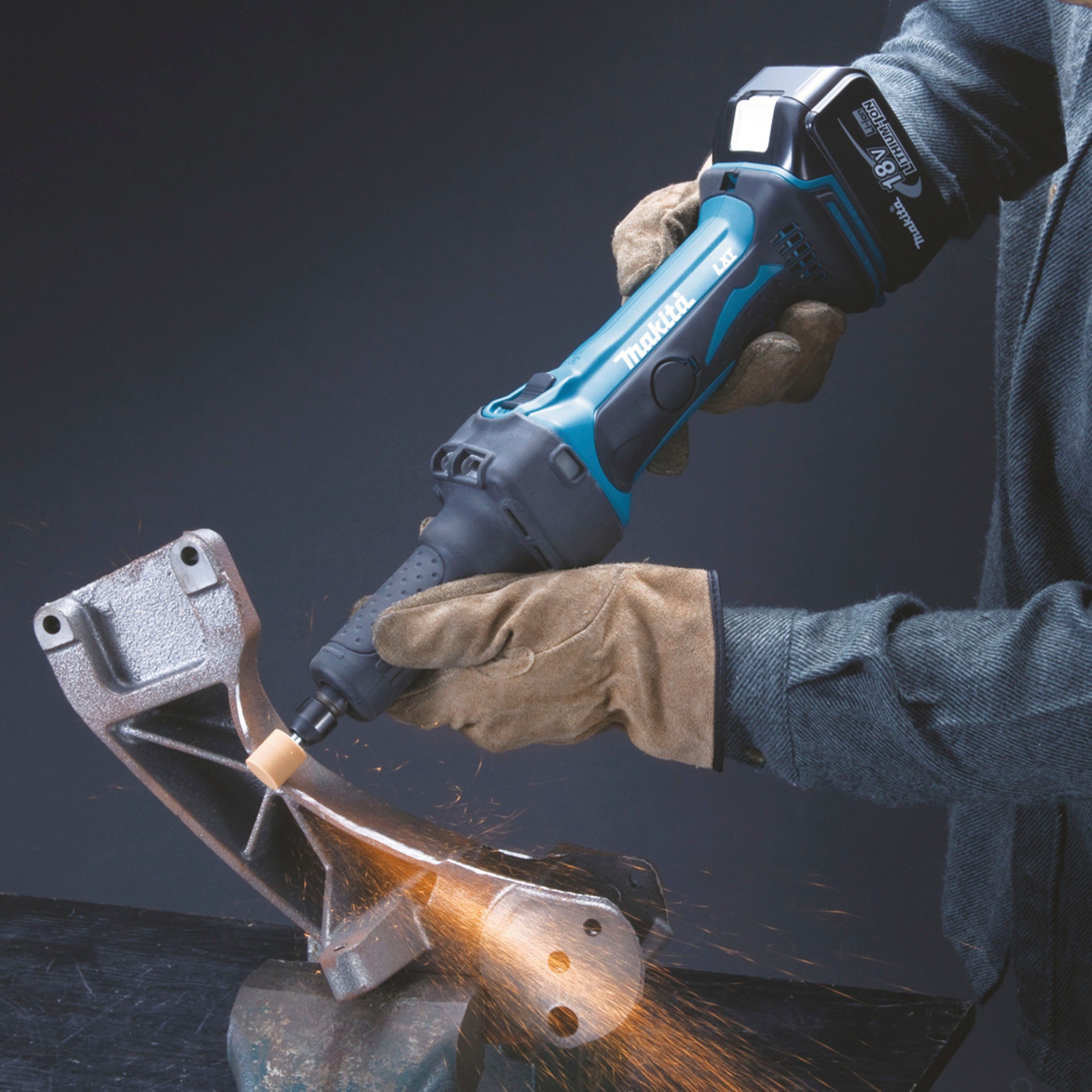 Makita Akku-Geradschleifer DGD800Z, 6 mm Werkzeugaufnahme, günstig online kaufen