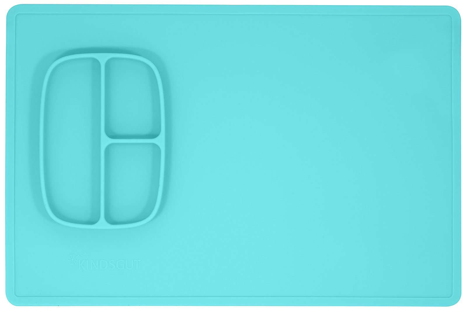 KINDSGUT Spielmatte, Mal- & Bastelunterlage, mint, Silikon, geprüft, BPA-frei