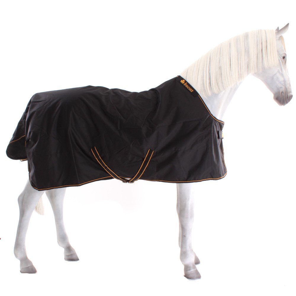 Bucas Pferde-Regendecke Bucas Irish Turnout Light 50g Classic 1200D - Pony - black/gold