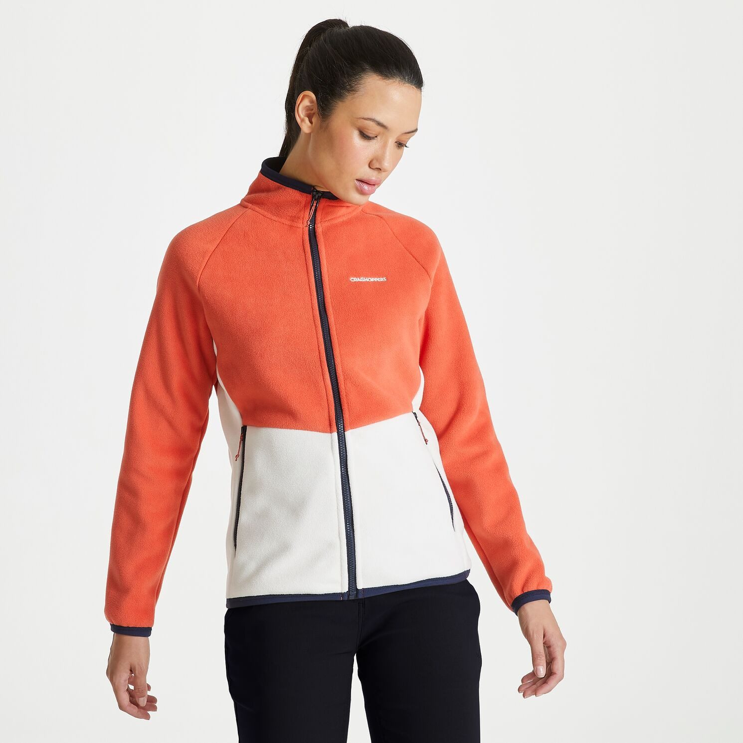 Craghoppers Trekkingjacke Craghoppers - Mornishe Fleecejacke Allround Zip Sportjacke, orange
