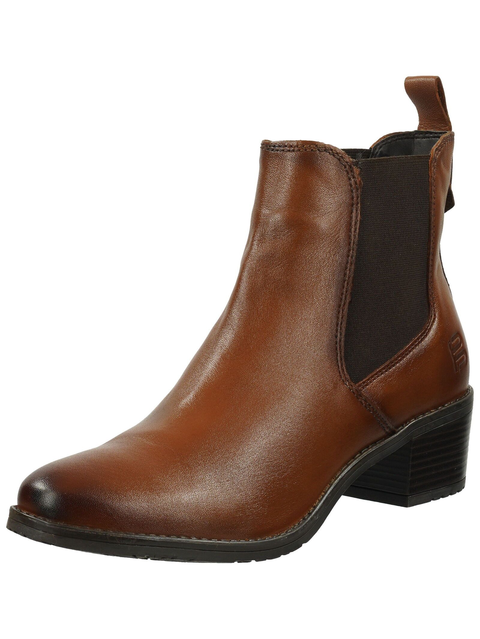Stiefelette Leder/Textil . Stiefelette