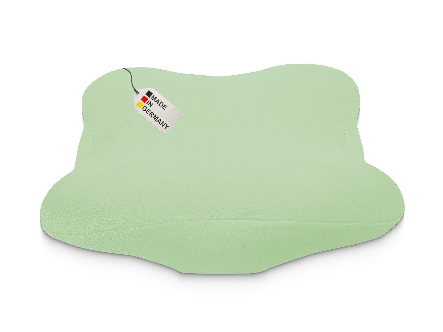 DUKAL Kissenbezug Derila (Ergo) Memory Foam Kissen, 100% Baumwolle, (1 Stück), aus hochwertigem Doppel-Jersey, mit Spannumrandung, Made in Germany