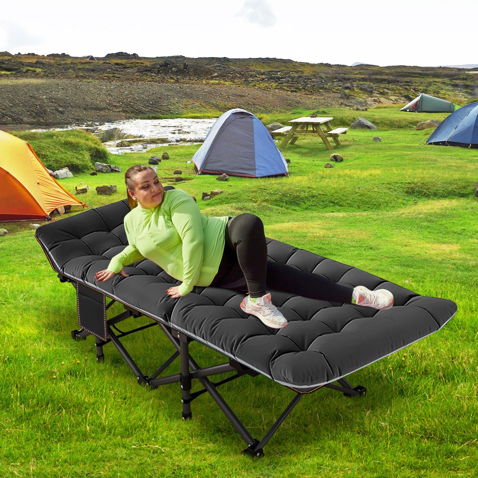 Meulbaty Klappbett Camping Bett, Gästebett mit günstig online kaufen