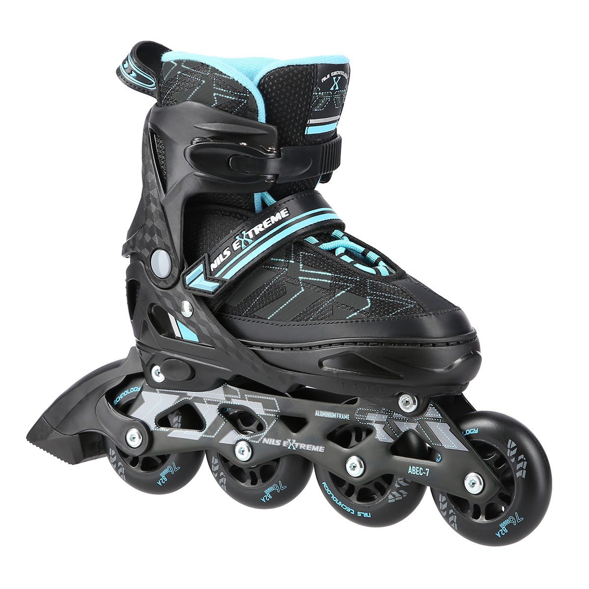 NILS EXTREME Inlineskates Inliner verstellbare Inline Skates Größe 31-42 Blue Arrow Inlineskates, Ideal für Groß und Klein