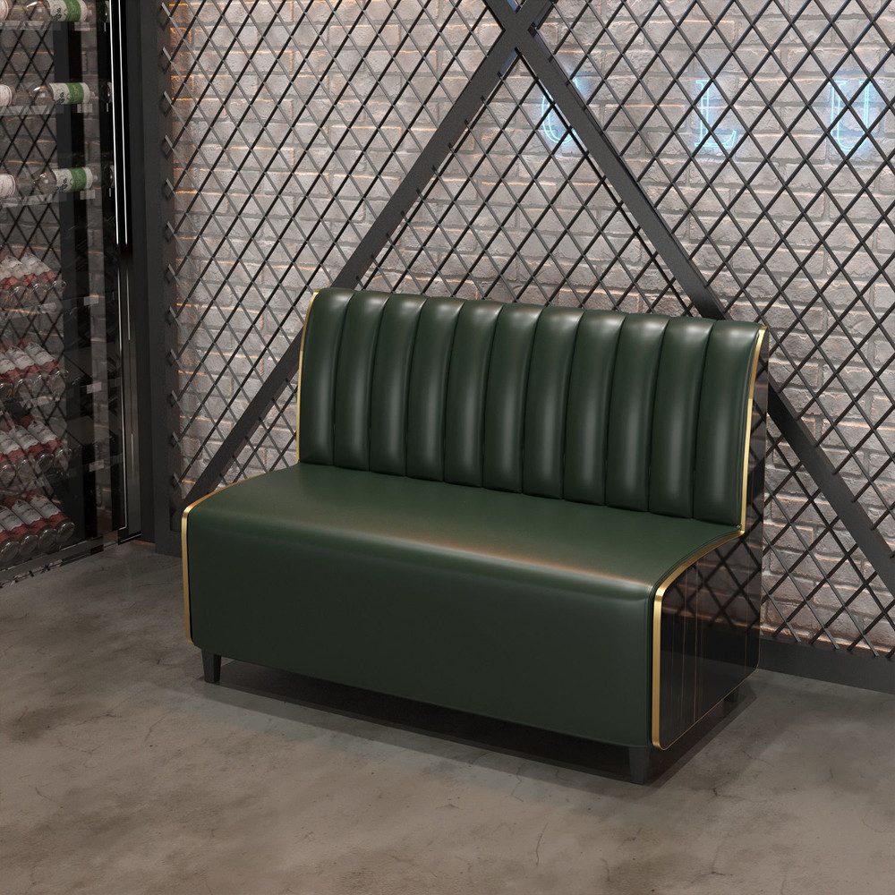 Muxing 2-Sitzer Gastronomie Sitzbank 2 Sitzer gepolstert – Gastro Bank Diner Sofa, 1 Teile, für Restaurant, Café & Bar, 120 × 65 × 85 cm