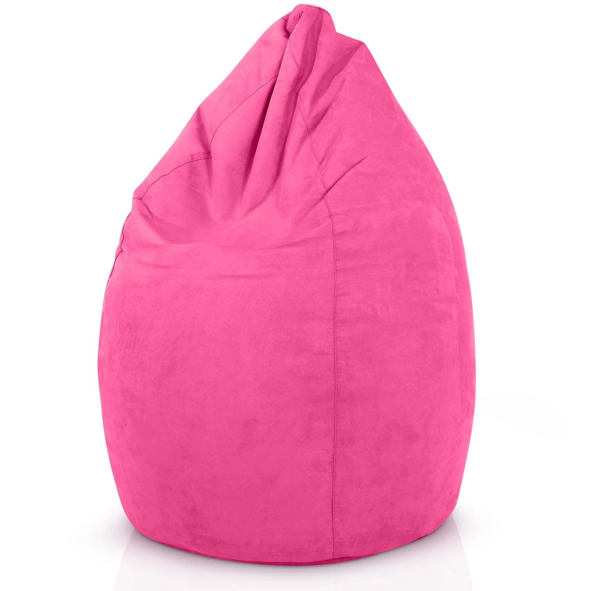 - 60x60x90cm Indoor Füllung, pink Bean Chair Drop (Sitzsack Lounge Kindersitzsack Sitzsack Sitzkissen 220L Kuschelig mit Bag Rückenlehne Green Sitzhocker Bean Waschbar), Bodenkissen