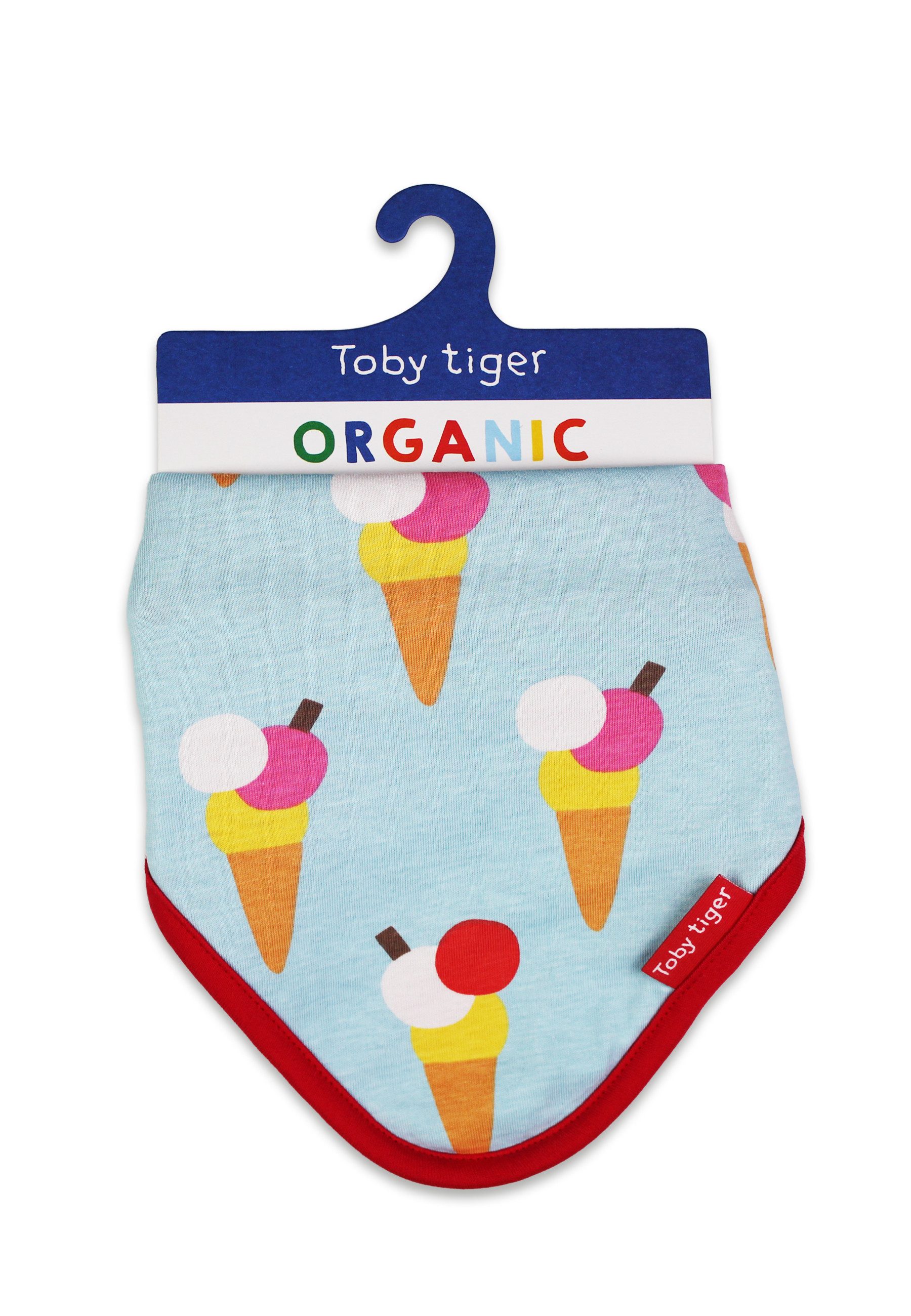 Toby Tiger Dreieckstuch Dreieckstuch mit Eiswaffel Print