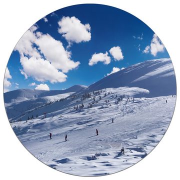 Wallario Wandfolie, Ski-Piste in den Alpen, wasserresistent, geeignet für Bad und Dusche