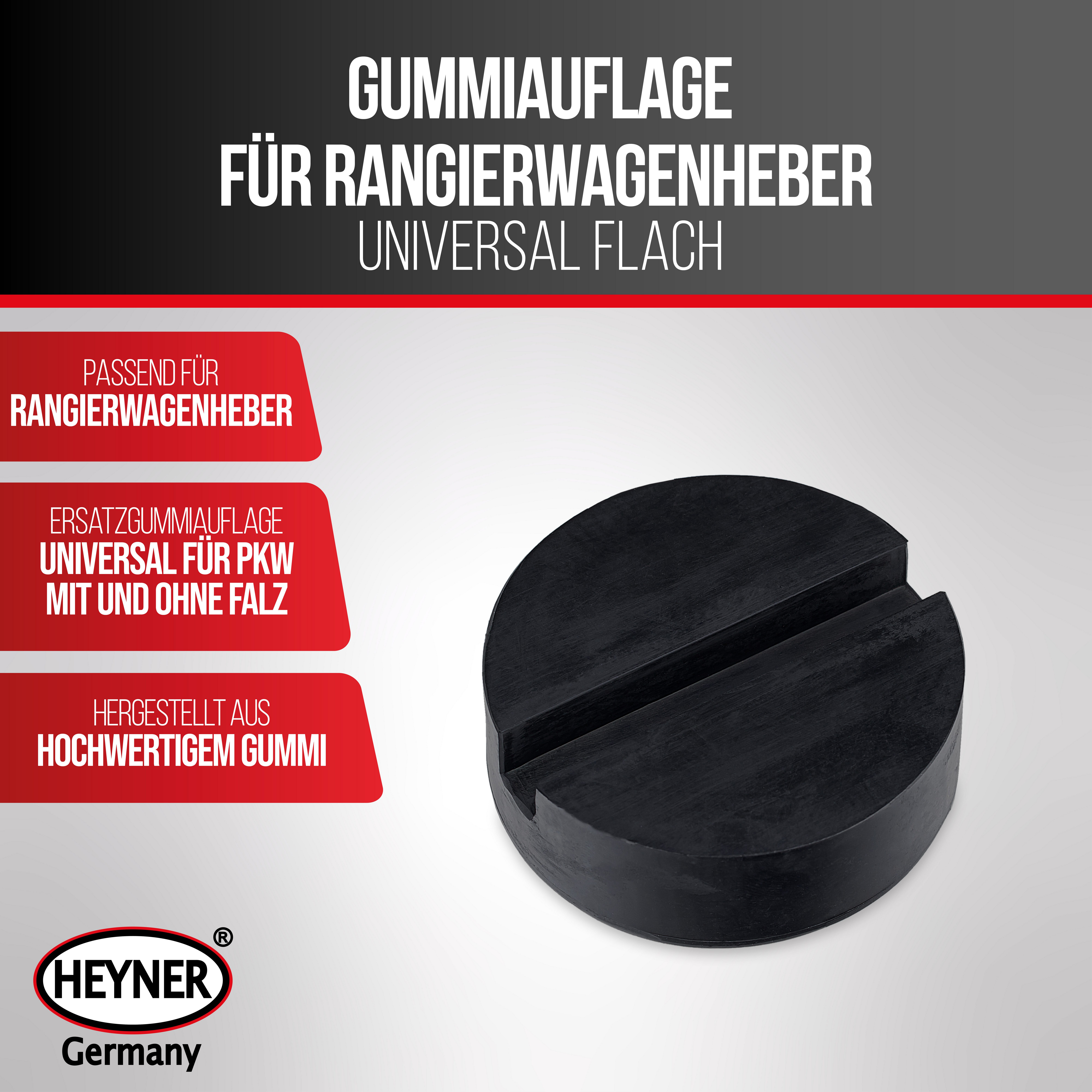 HEYNER Wagenheber Gummiauflage für Rangierwagenheber Wagenheber Universal Ersatzgummi, 1-tlg.