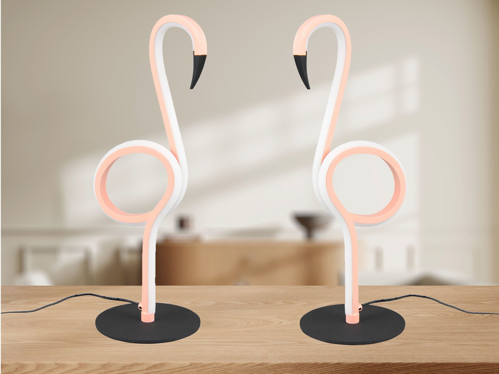 Reality Leuchten LED Nachttischlampe, LED fest integriert, Warmweiß, ausgef günstig online kaufen