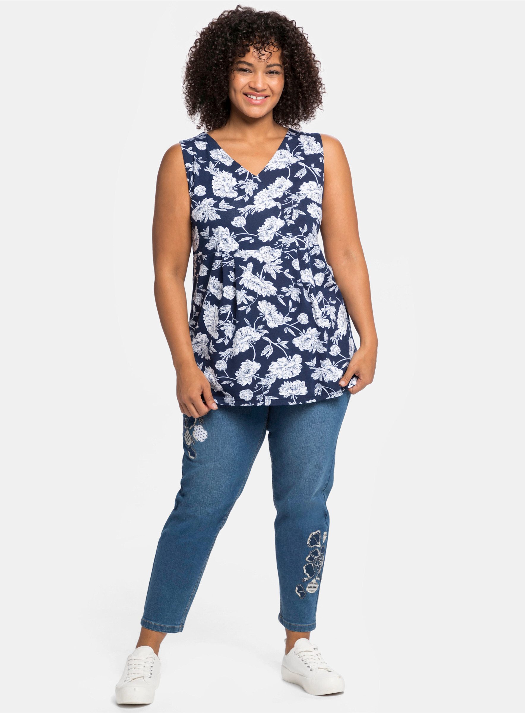 sheego by Joe Browns Shirttop Longtop Ärmellos günstig online kaufen