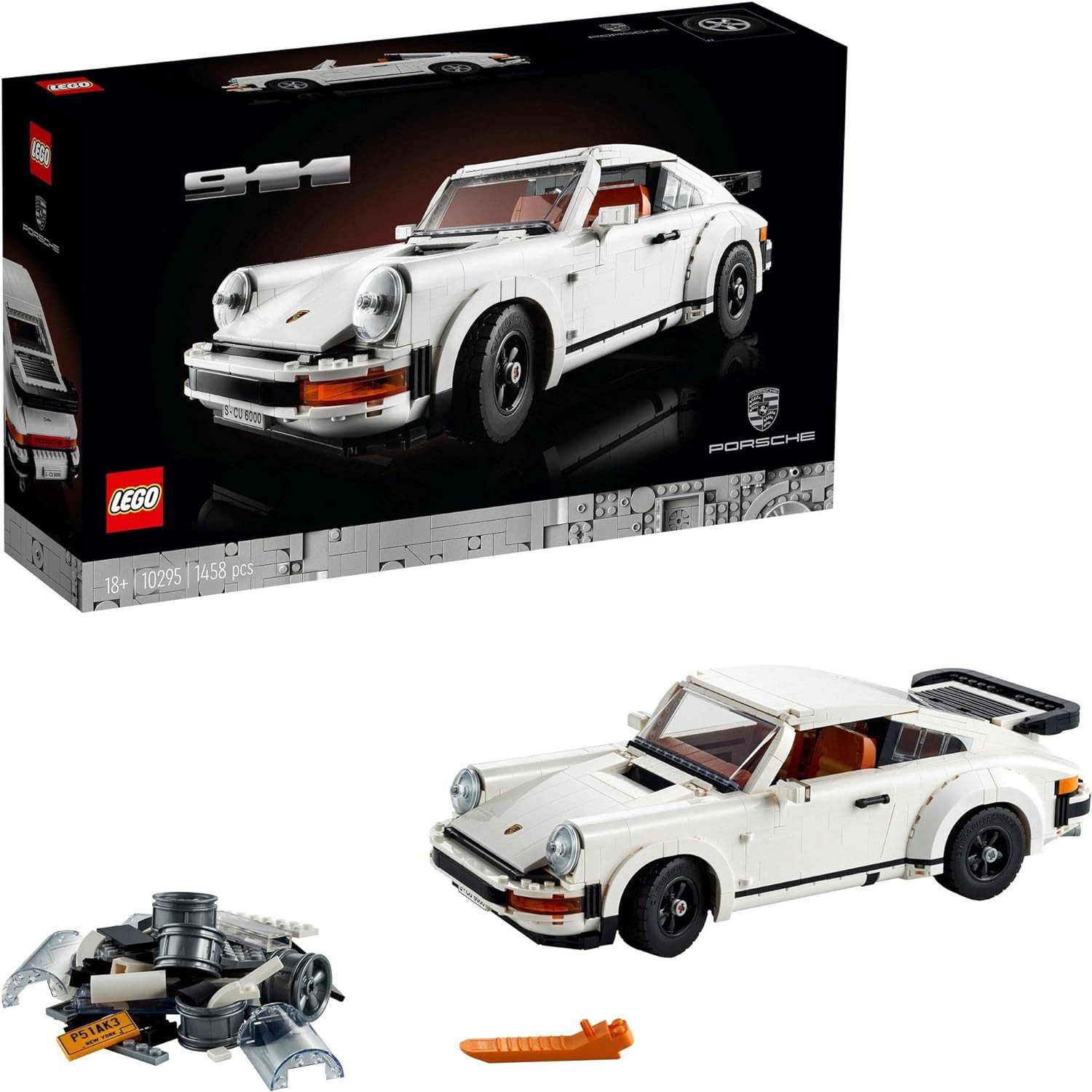 LEGO® Konstruktions-Spielset Icons Porsche 911 weiß (10295), (1458 St)