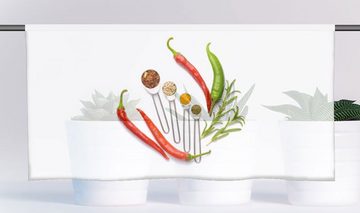 Scheibengardine Cafehausgardine -Bistrogardine Küchenfreuden "Chili 2", gardinen-for-life