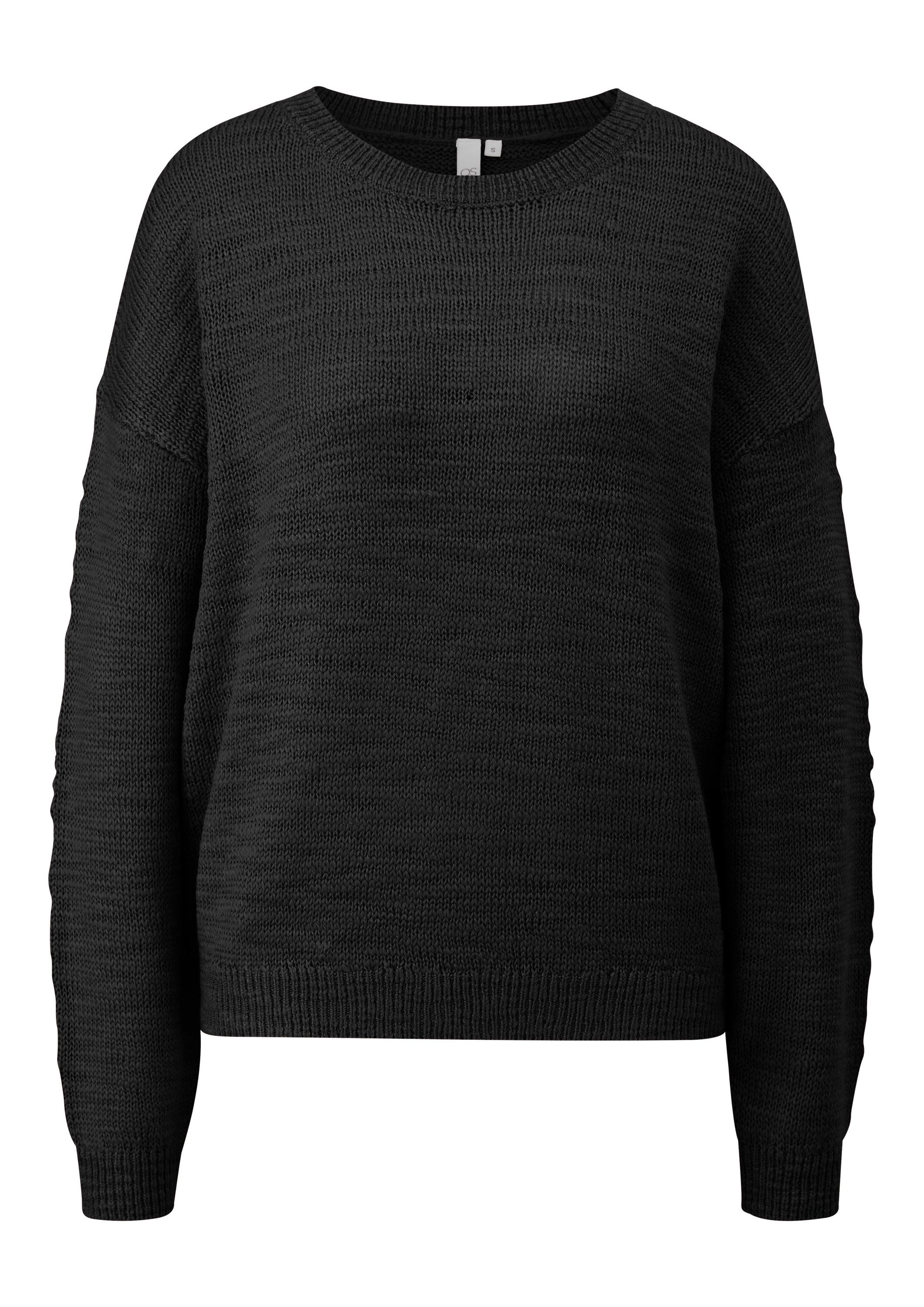 QS Longpullover Strickpullover Strickpullover mit Strukturmuster günstig online kaufen