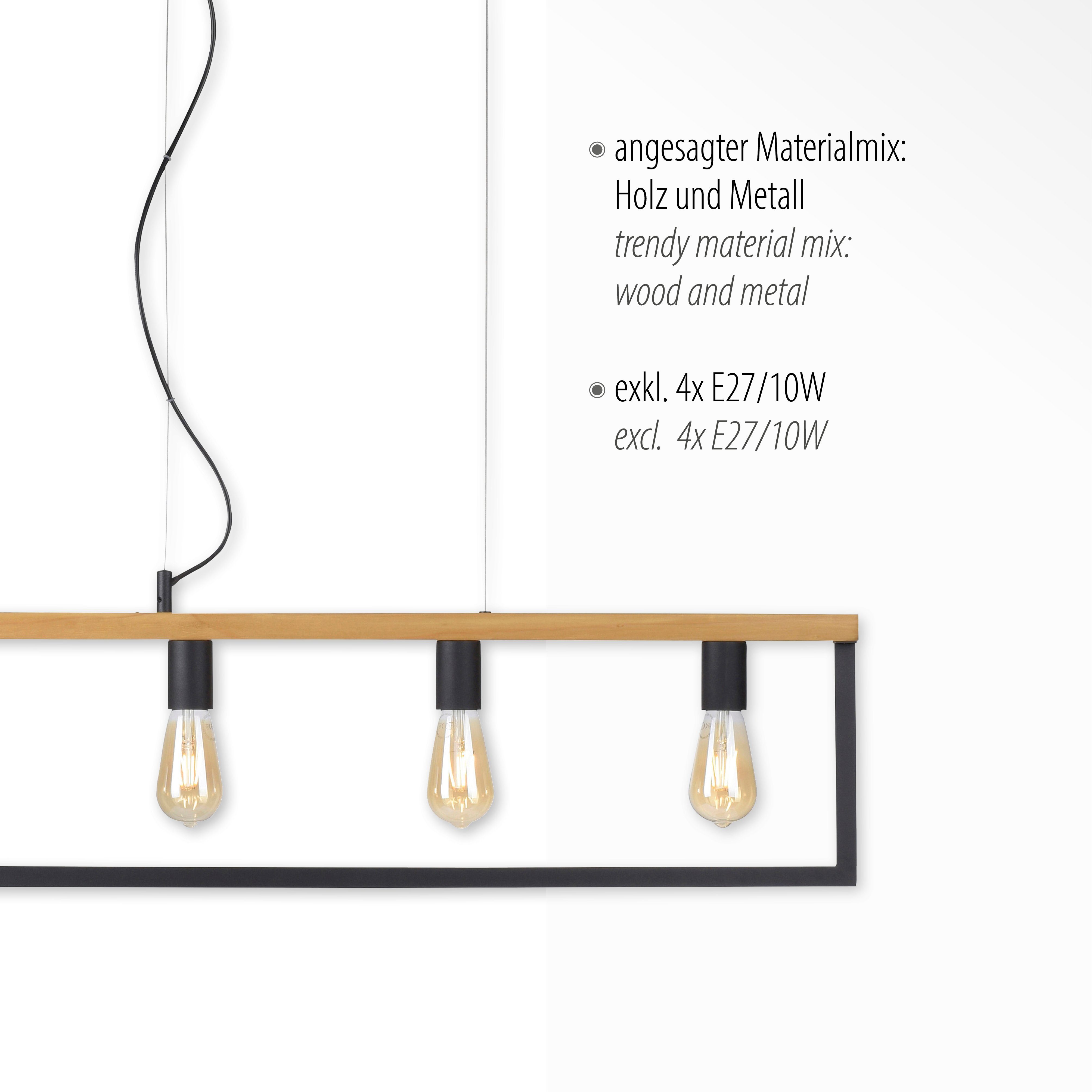 Leuchten Direkt Pendelleuchte Leuchtmittel, ExklusiveE27 ohne PILON