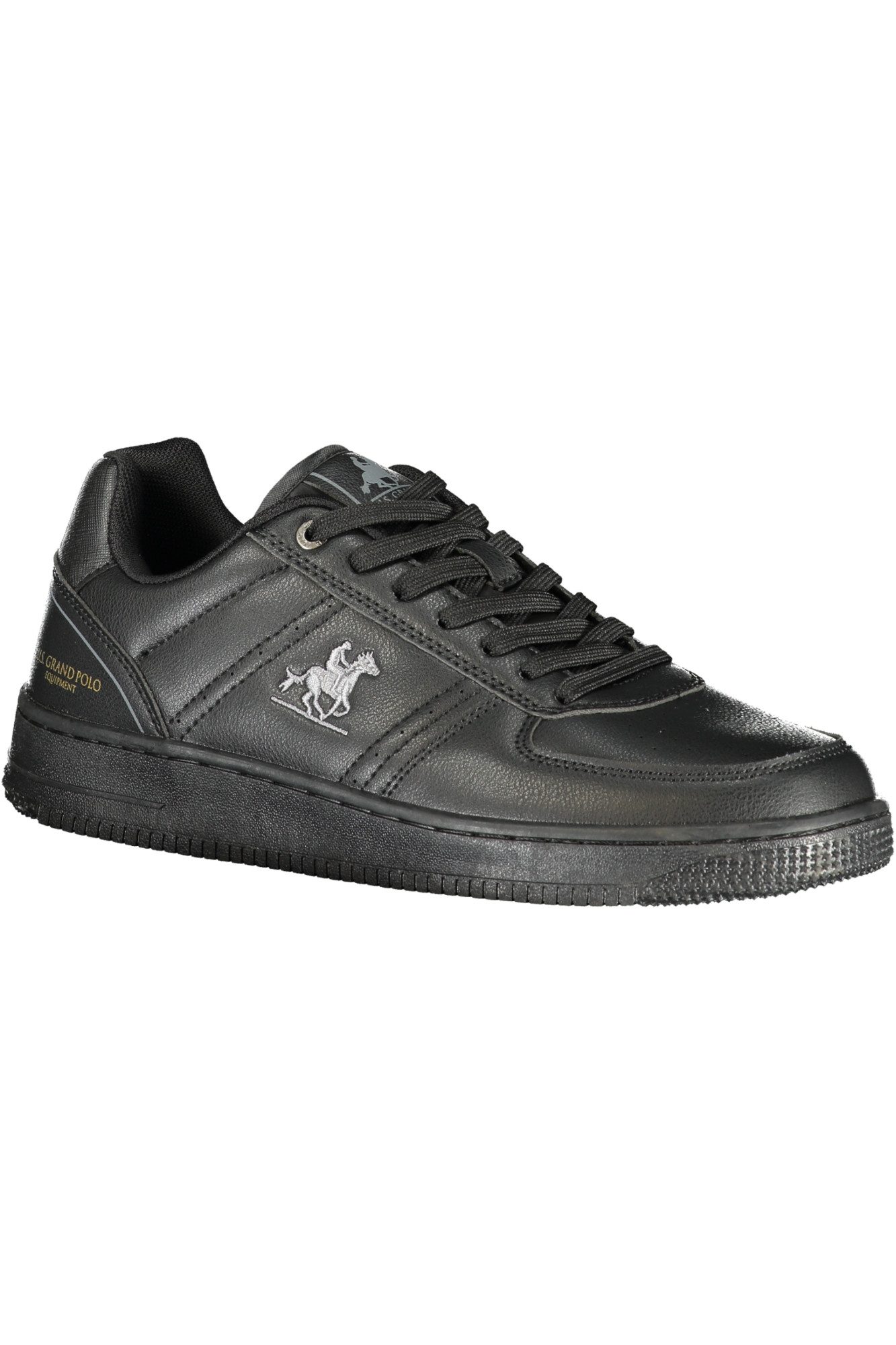 U.S. Polo Sneaker Eleganter schwarzer Herrensportschuh mit Stickerei