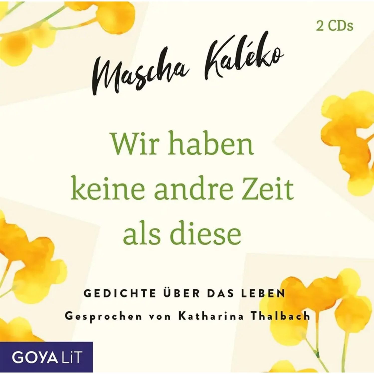 JUMBO Verlag Hörspiel Wir haben keine andre Zeit als diese (Gedichte Übe,1 Audio-CD
