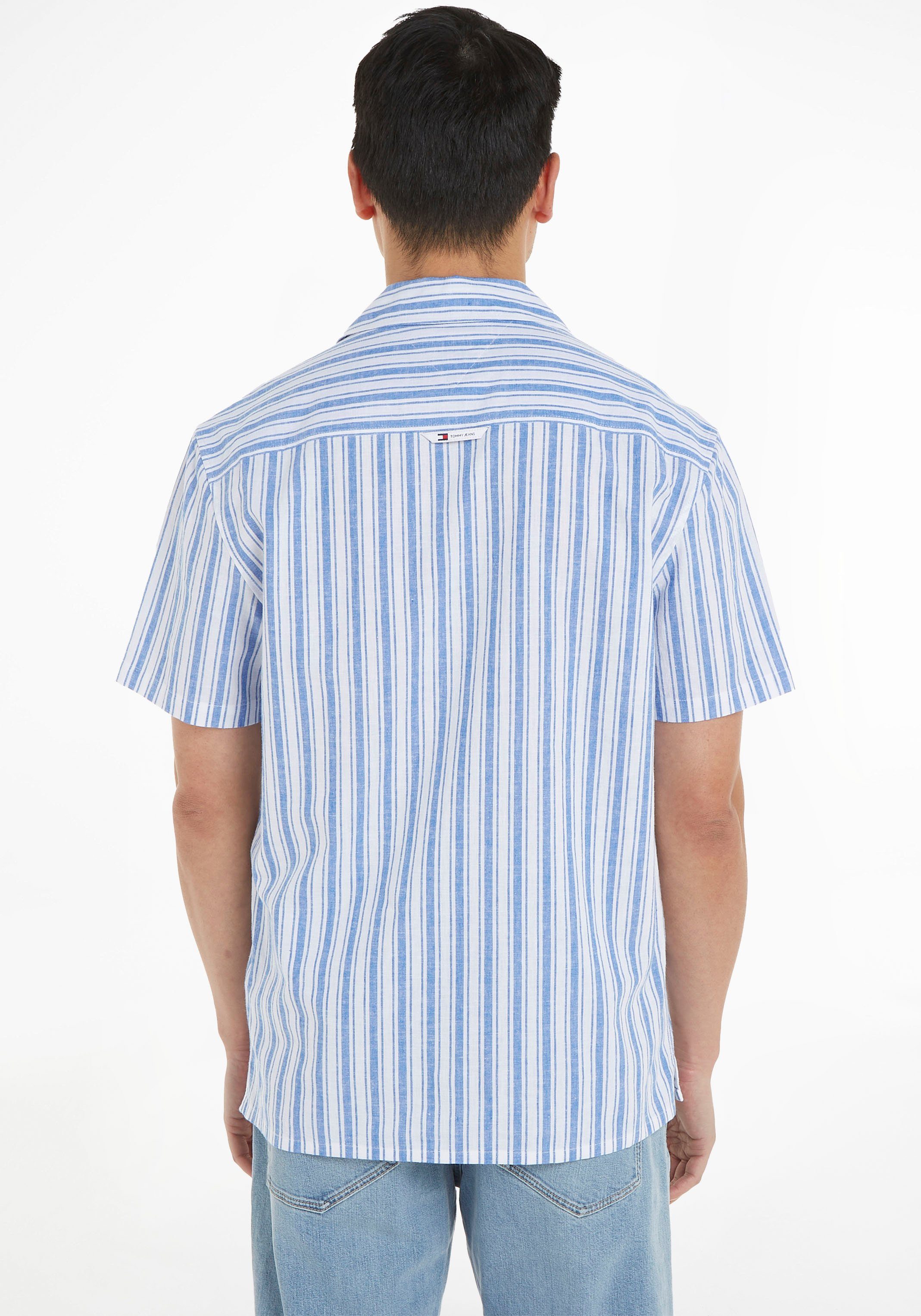 Tommy Jeans Kurzarmhemd TJM STRIPE LINEN günstig online kaufen